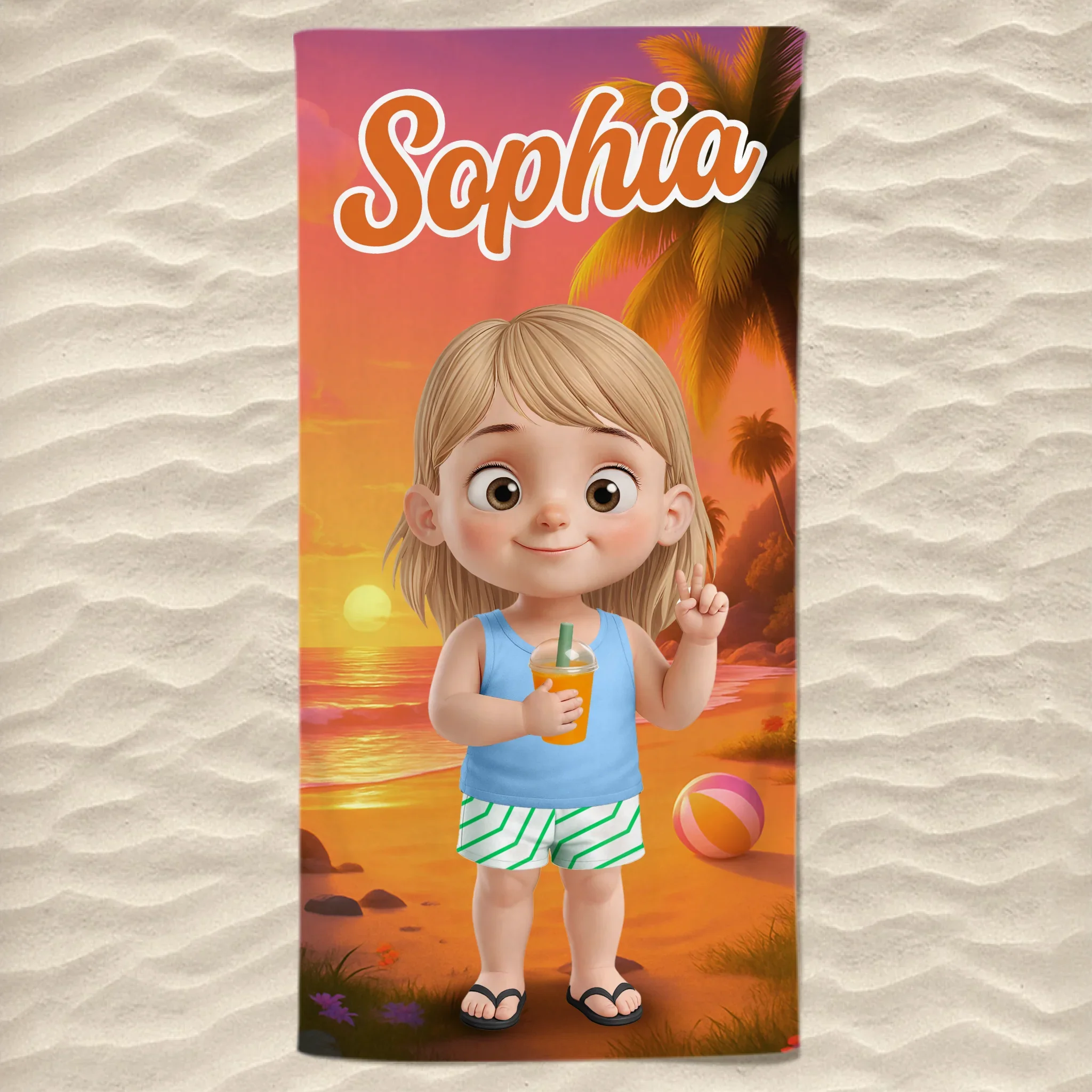 Custom Beach Towel - Personalized Summer Vacation And Travel Gifts For Family, Kids - Pool Party Pro - Robaser