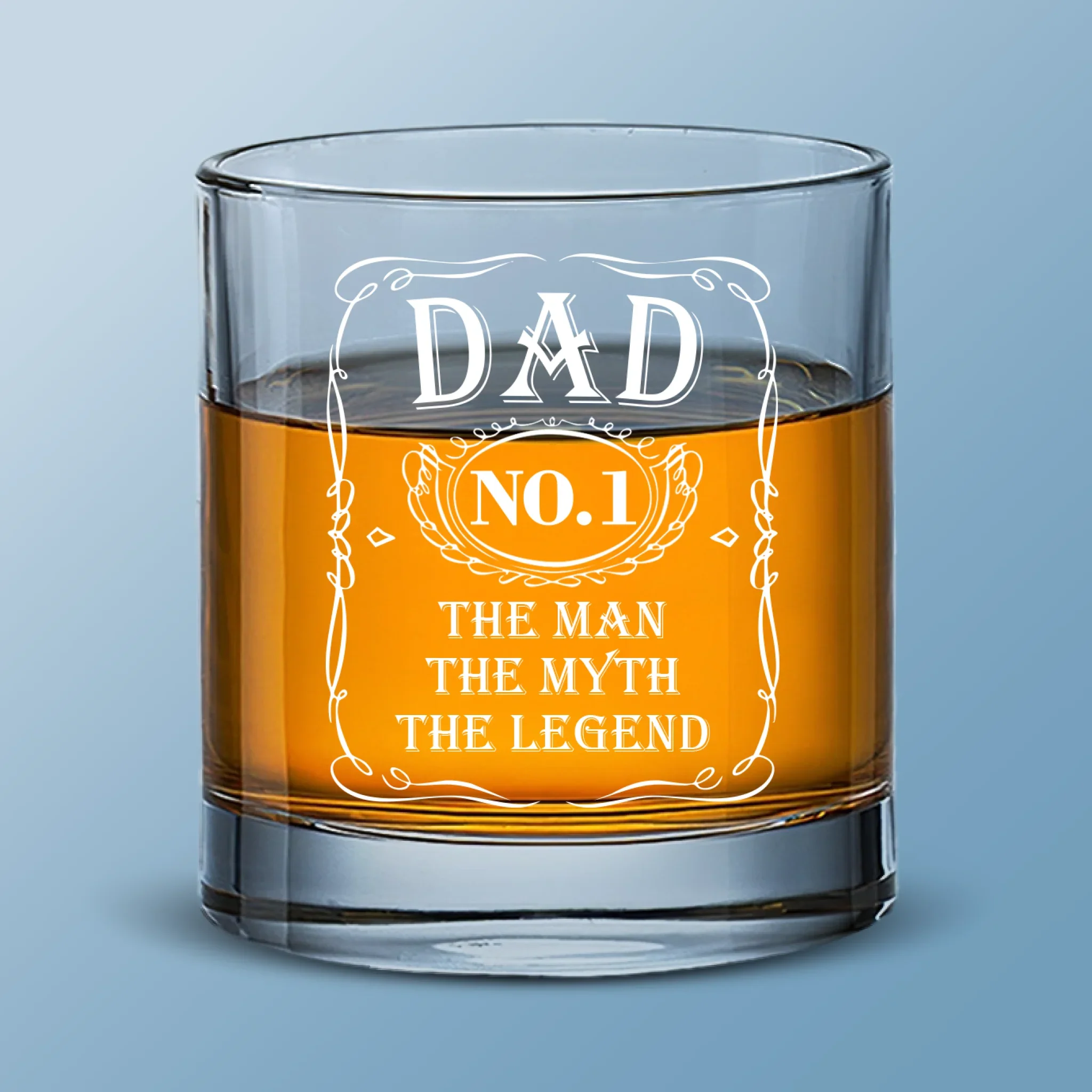 Legend Of The Family - Family Whiskey Glass - Gift For Dad, Grandpa - Robaser