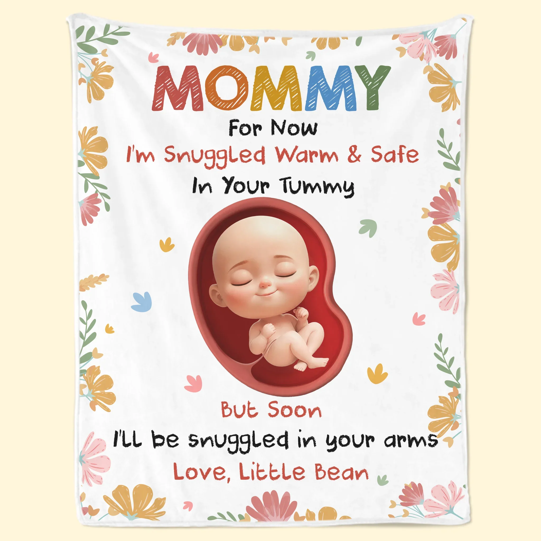 Custom Blanket - Personalized Baby Shower, Gender Reveal Gifts For New Moms, New Dads, New Parents - Snuggled In Your Love, Always - Robaser