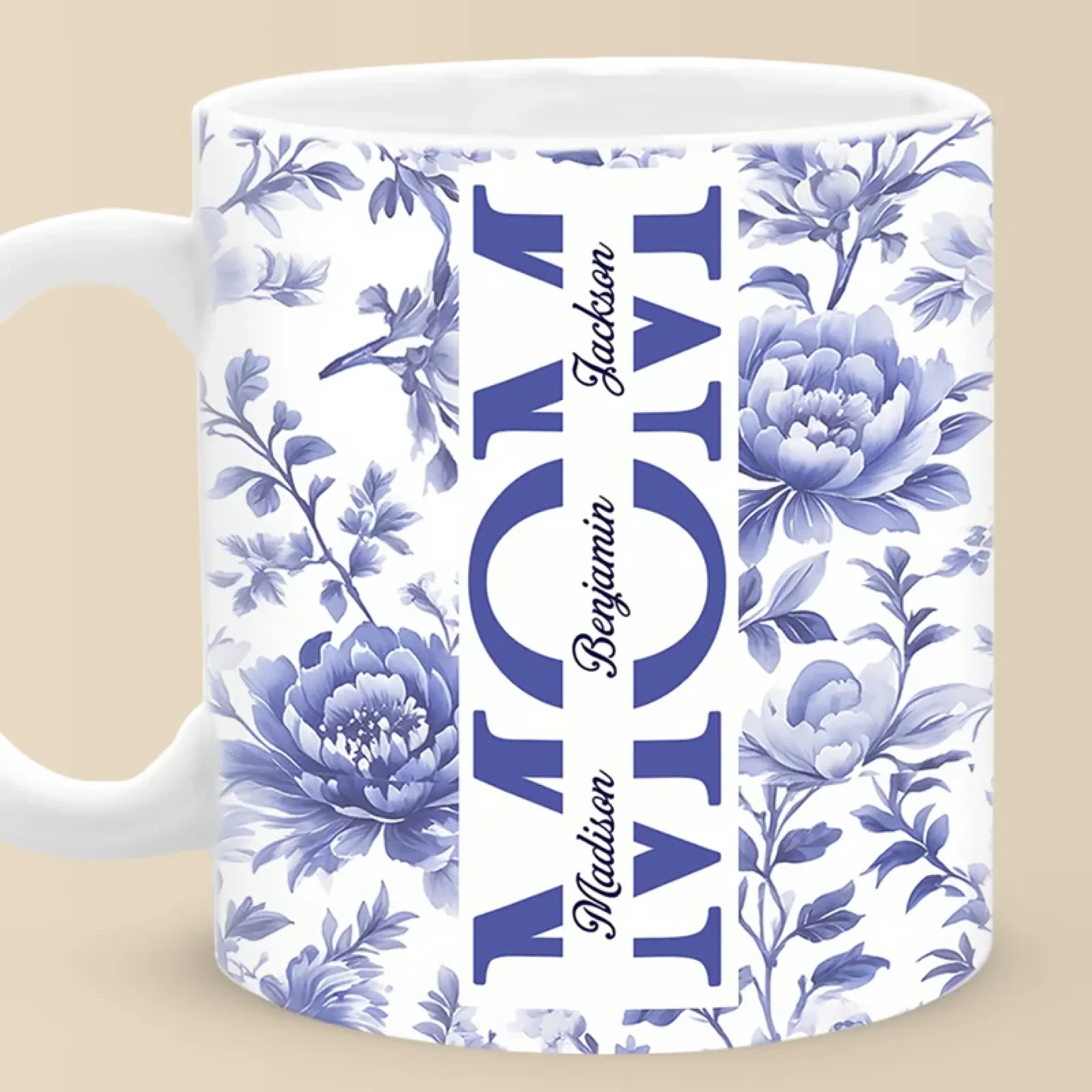 Family First, Always - Family Personalized Custom Mug - Mother's Day, Gift For Mom, Grandma - Robaser