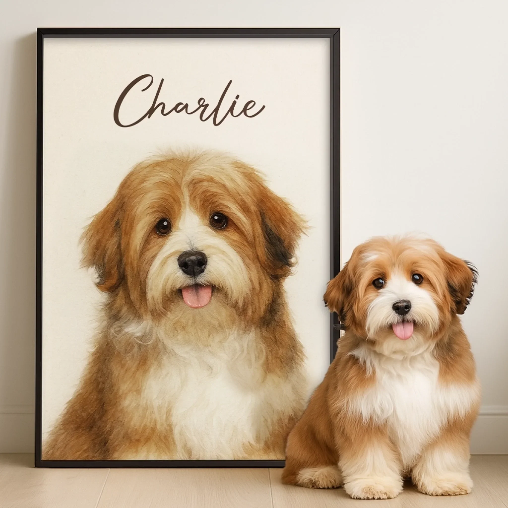 Custom Photo Vertical Poster - Personalized Birthday  Gifts For Dog Cat Lovers, Dog Dad And Mom, Cat Owners - Pawtrait Perfection - Robaser