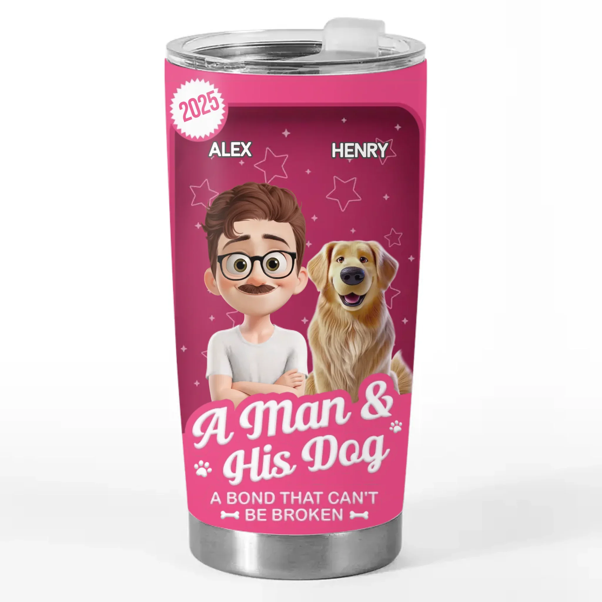 Custom Toy Box Tumbler - Personalized Birthday Gifts For Dog Lovers, Dog Dad And Mom - Paws And Coffee Vibes - Robaser