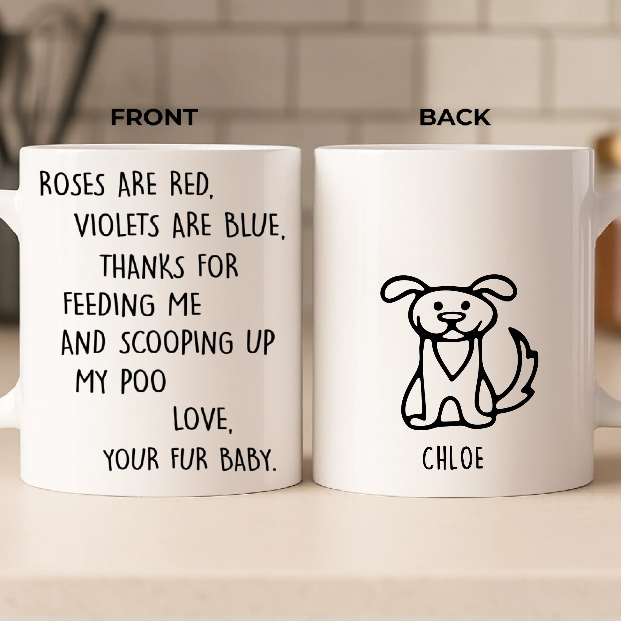 Custom Mug - Personalized Christmas Birthday Gifts For Dog Lovers, Dog Dad And Mom - Pet Hair, Don  t Care - Robaser