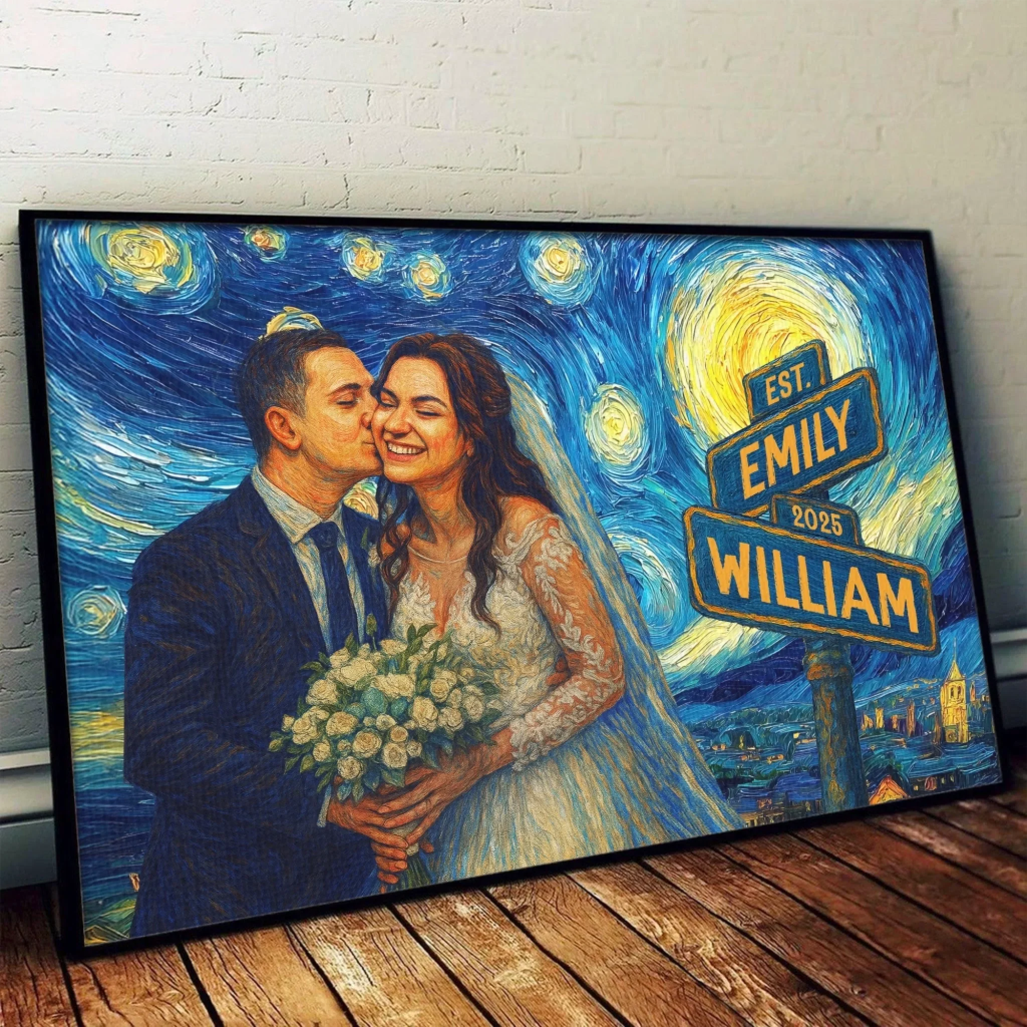 Custom Photo Horizontal Poster - Personalized Anniversary Wedding Gifts For Husband And Wife, Him And Her - Every Sunset With You - Robaser