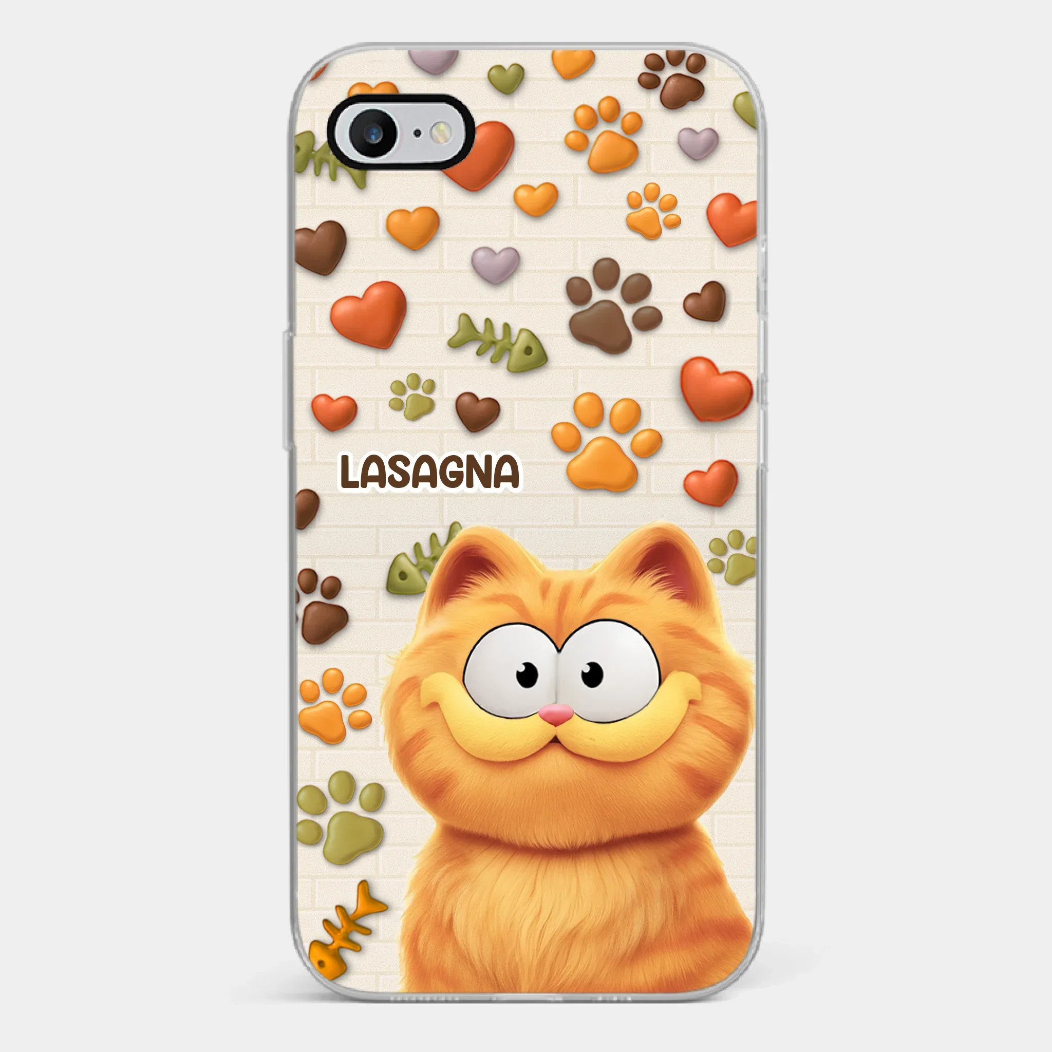 Custom 3D Inflated Effect Printed Clear Phone Case - Personalized Birthday Gifts For Cat Lovers, Cat Mom And Dad - Furry Friends Brighten Every Call - Robaser