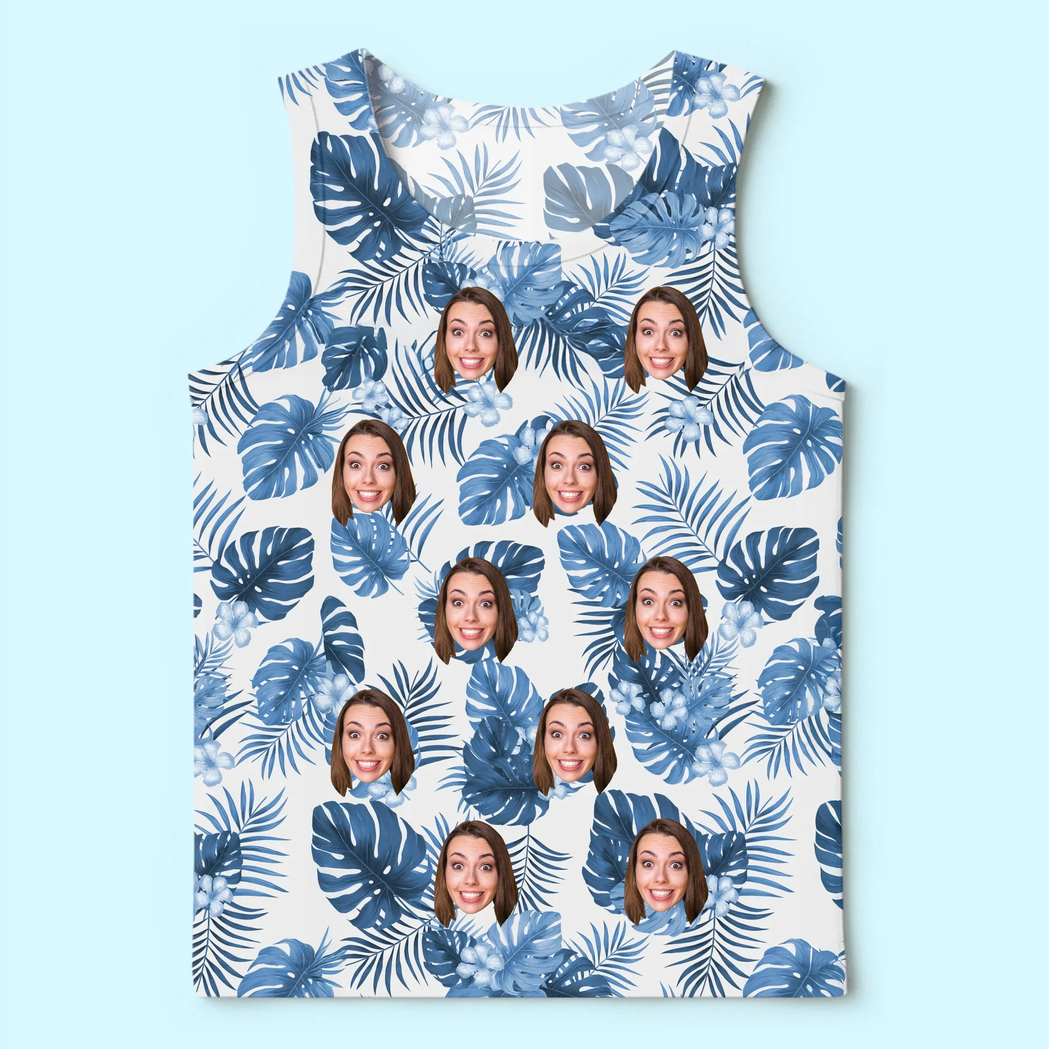 Custom Photo Tanktop - Personalized Summer Vacation And Travel Gifts For Family, Dog Cat Lovers - Vacation Mode - Robaser