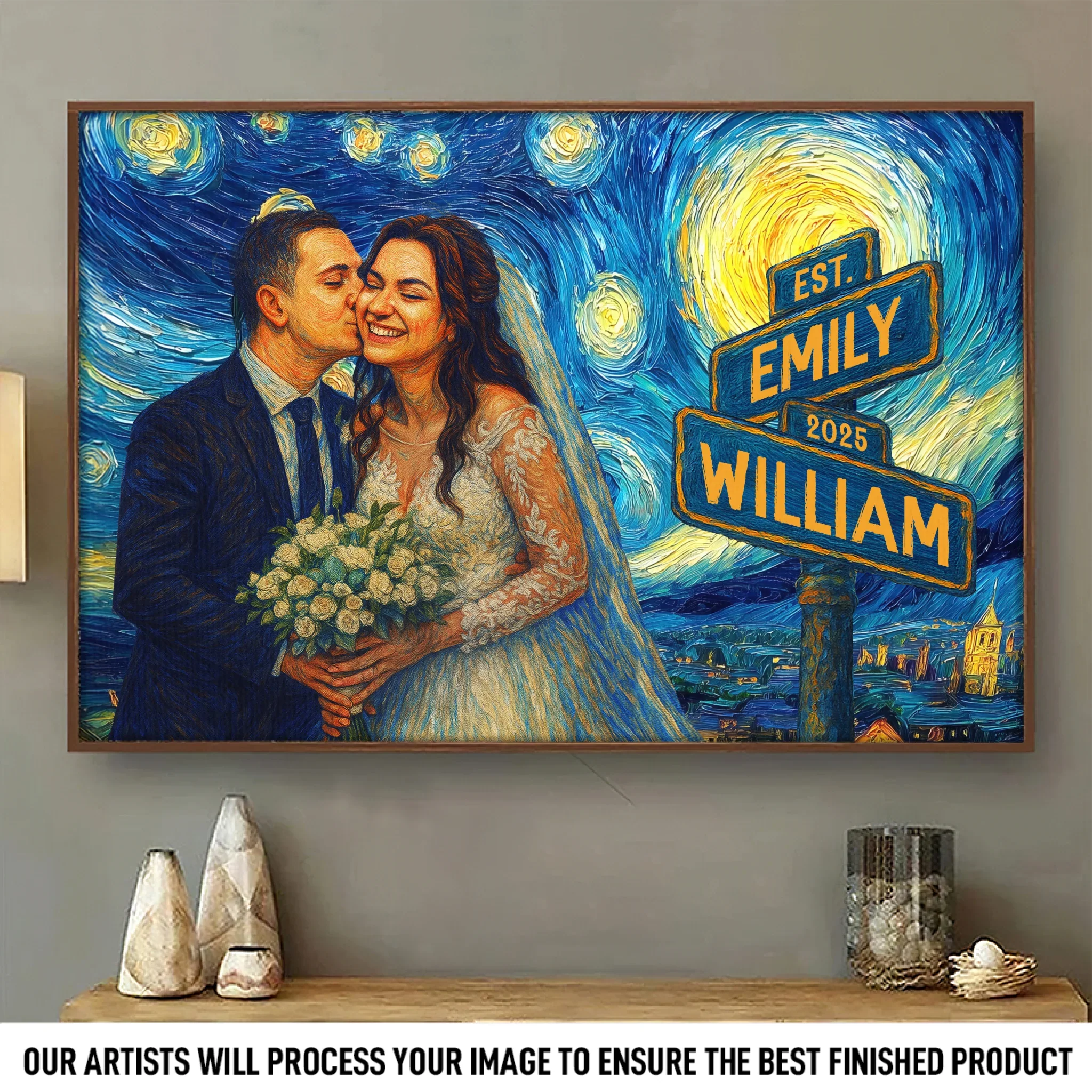 Custom Photo Horizontal Poster - Personalized Anniversary Wedding Gifts For Husband And Wife, Him And Her - Every Sunset With You - Robaser