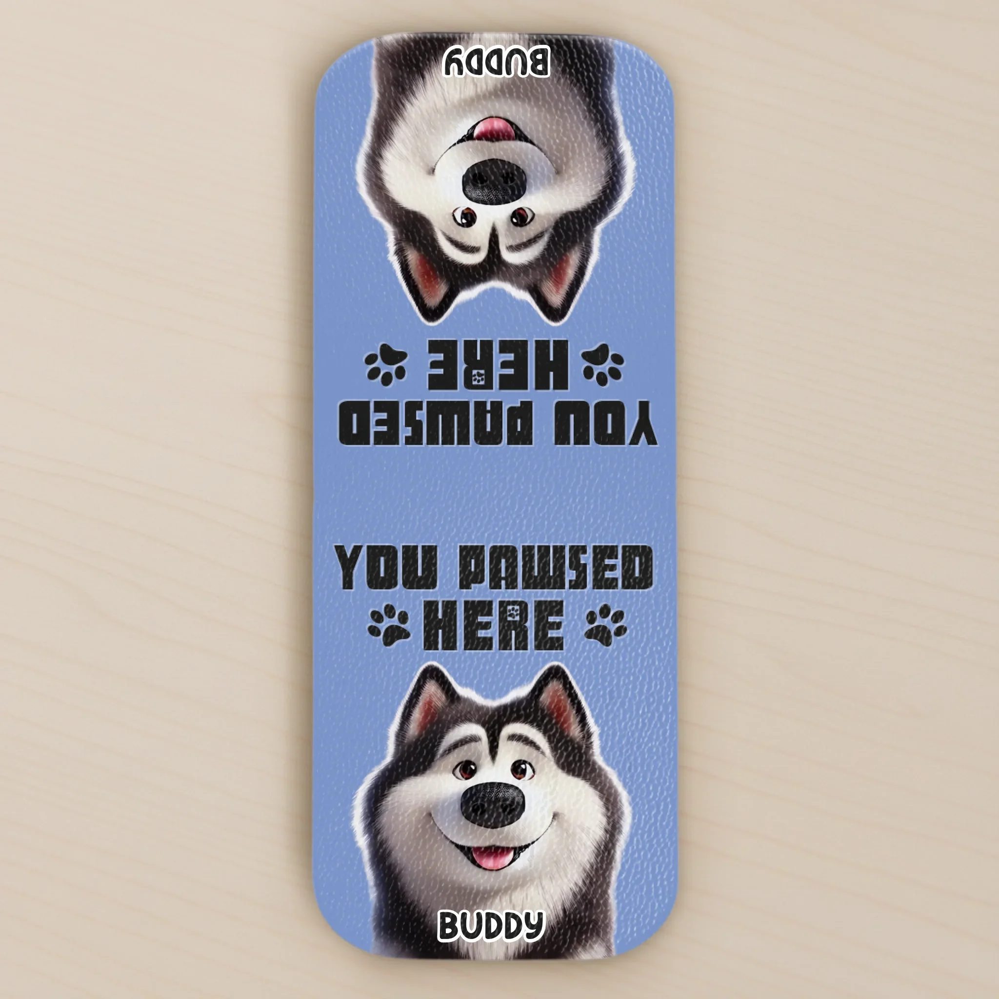 Custom Leather Magnetic Bookmark - Personalized  Bookish Gifts For Book Lovers, Bookworms, Dog Dad And Mom - Paws And Pages Bring Joy - Robaser