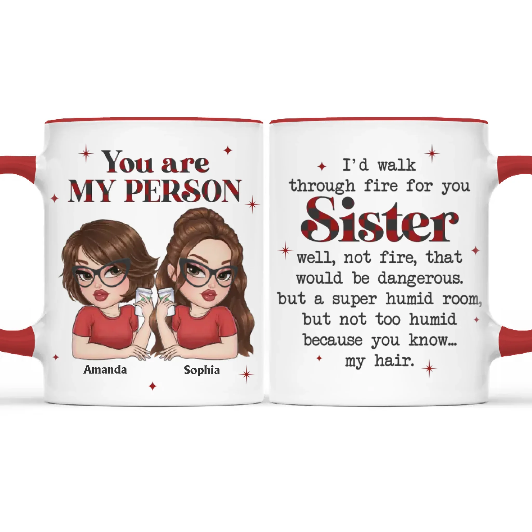 Custom Accent Mug - Personalized Best Friend Birthday Gifts For Women, Besties, Sisters, BFF - Soul Fueled Days - Robaser