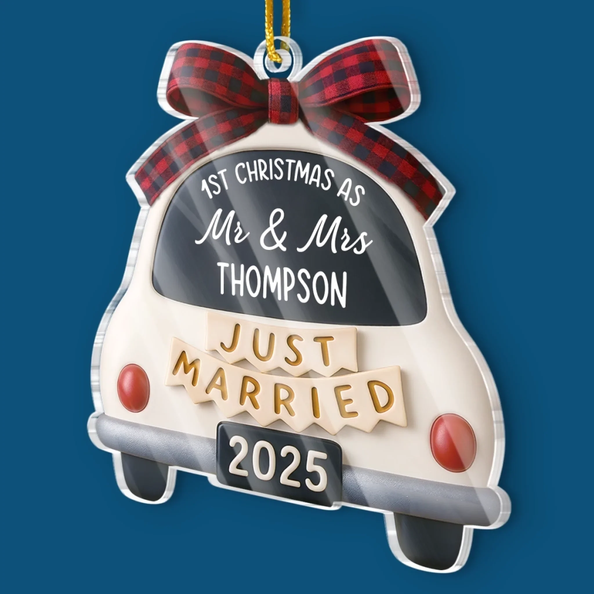 Custom Acrylic Ornament - Personalized Anniversary Christmas Wedding Gifts For Husband And Wife, Him And Her - Our Sweetest Beginning - Robaser