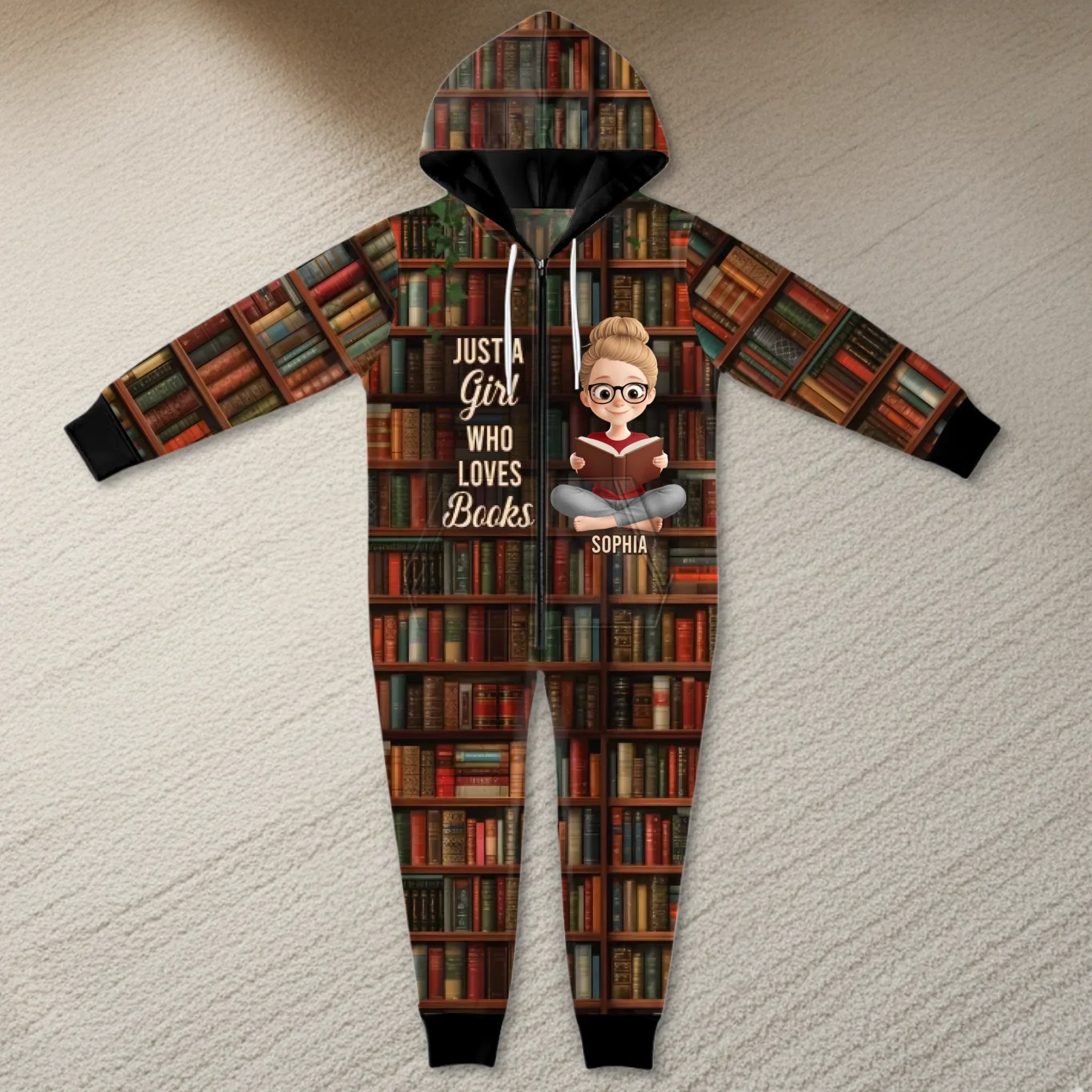 Custom Adult Onesie - Personalized Christmas Bookish Gifts For Book Lovers, Bookworms, Readers - Living Between The Pages - Robaser