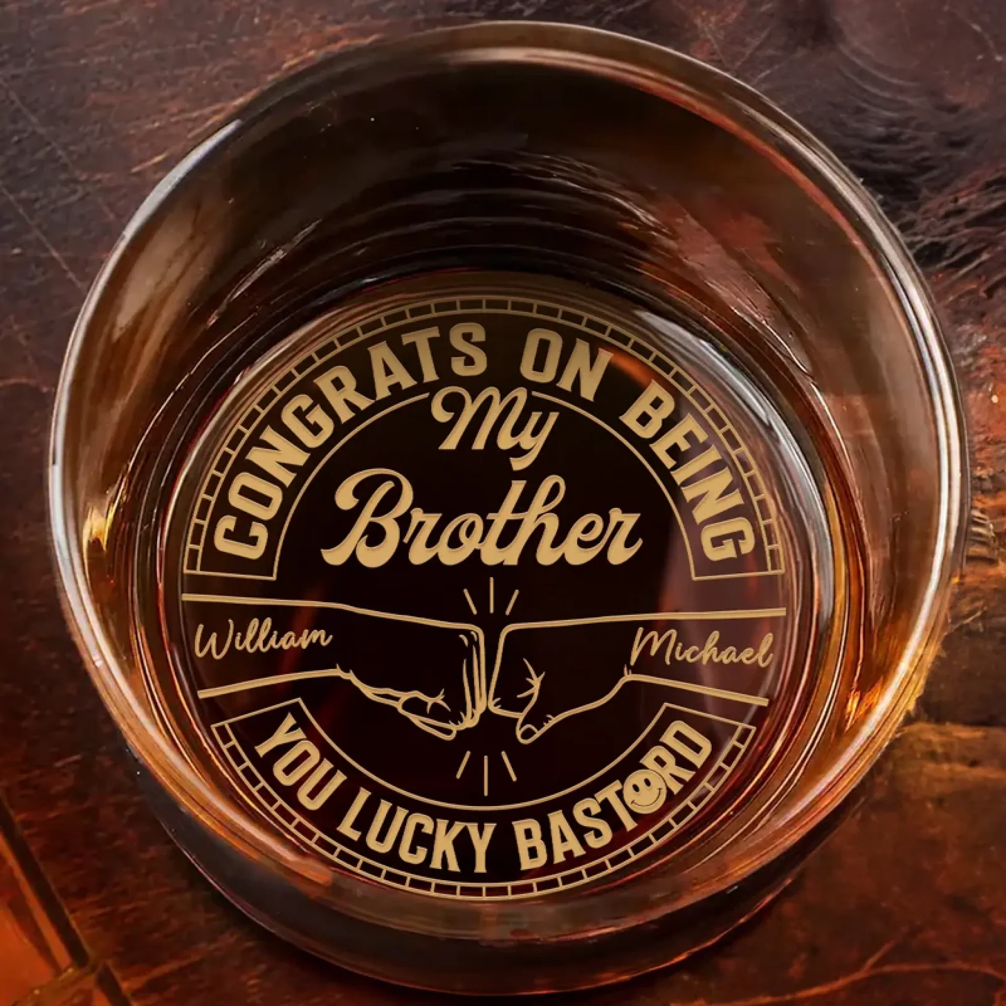 The Best Place To Be Is In The Hands Of Family - Family Personalized Custom Whiskey Glass - New Arrival, Gift For Family Members AMZ - Robaser