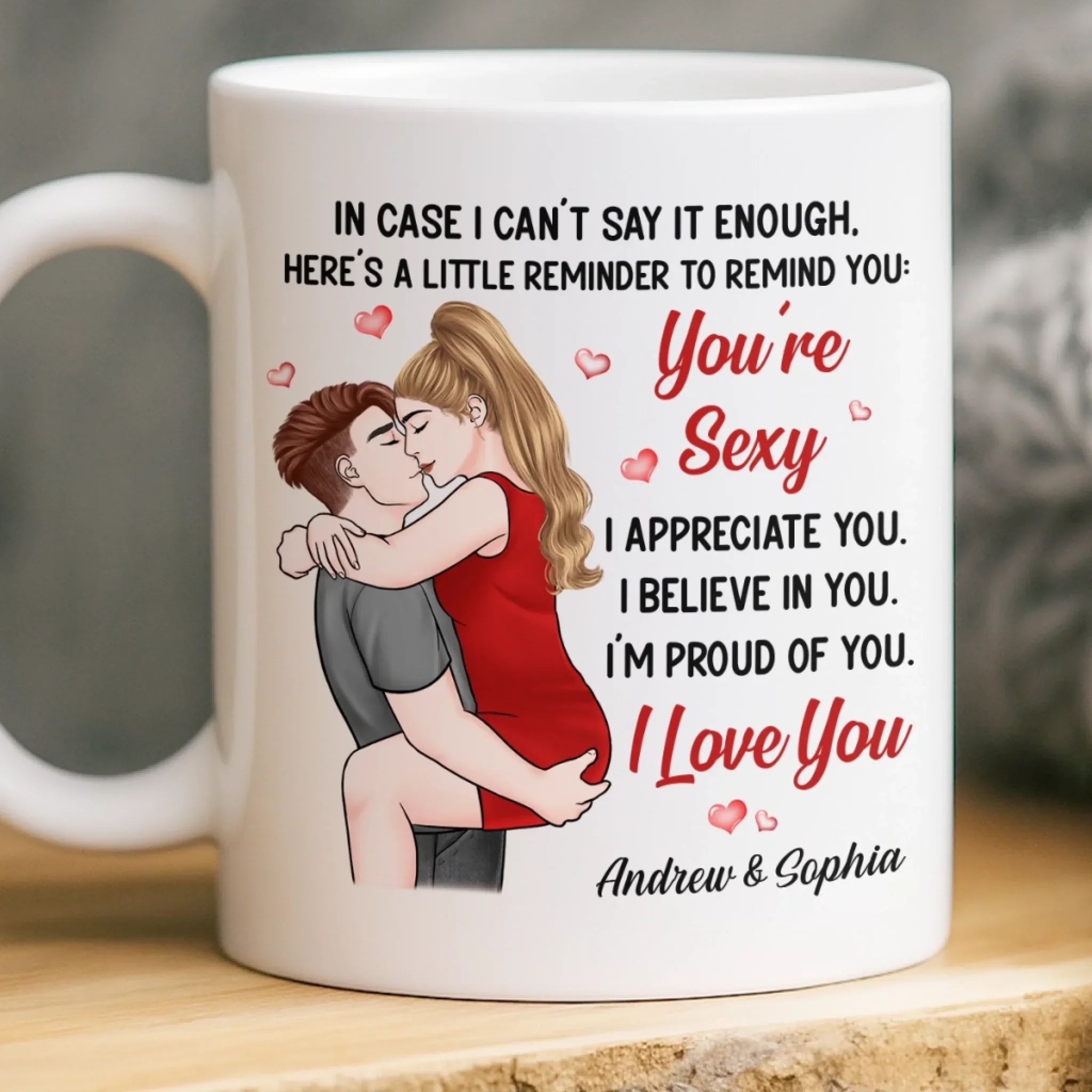 Custom Mug - Personalized Anniversary Wedding Gifts For Husband And Wife, Him And Her - You Are Sexy - Robaser