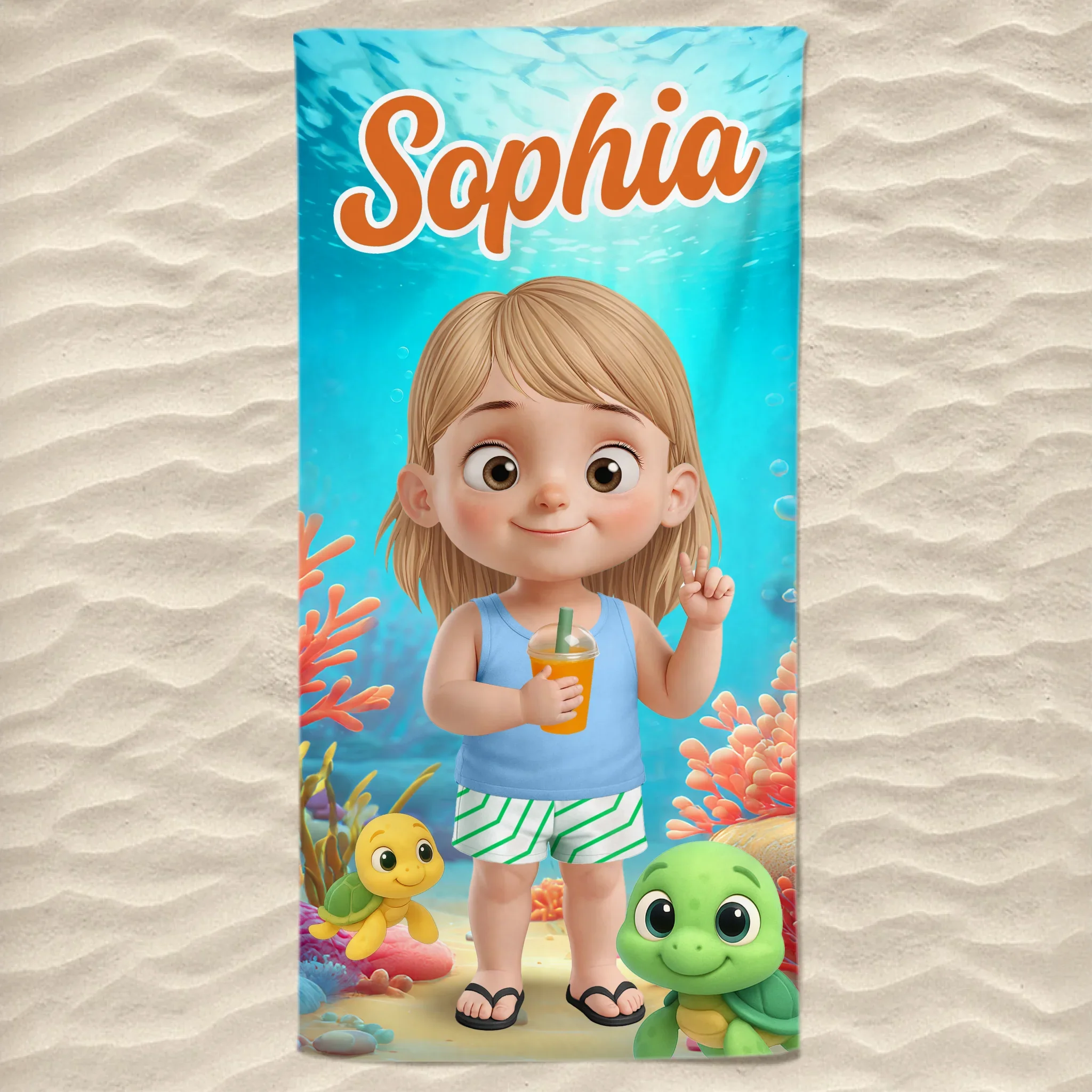 Custom Beach Towel - Personalized Summer Vacation And Travel Gifts For Family, Kids - Stay Cool, Pool Rules - Robaser