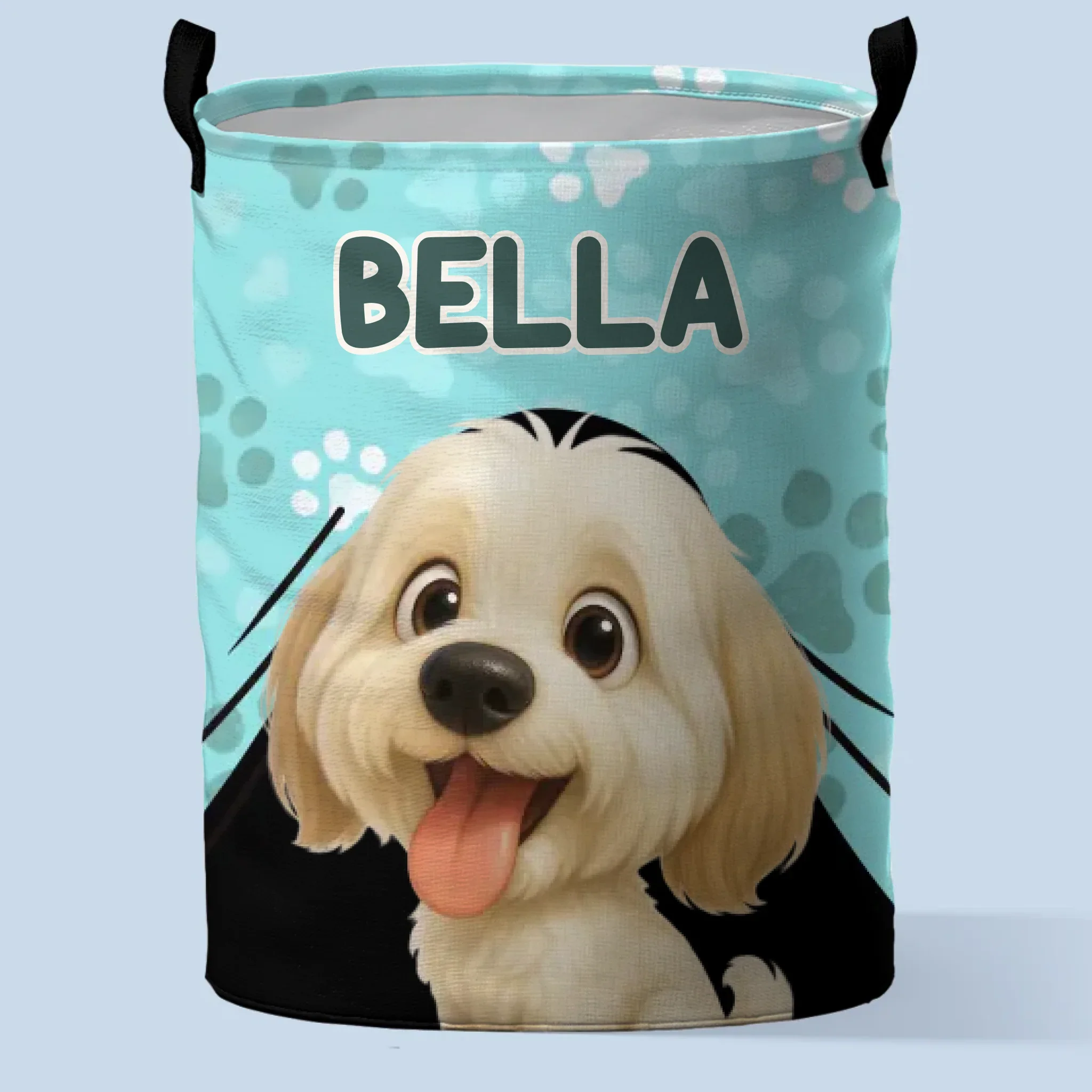 Custom Laundry Basket - Personalized Birthday Gifts For Dog Lovers, Dog Dad And Mom - Paws Off My Stuff - Robaser
