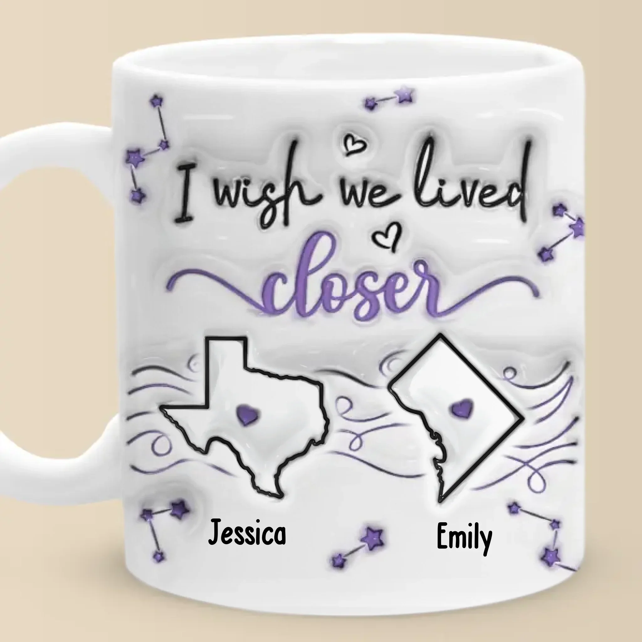 A True Friend Is One Soul In Two Bodies - Bestie Personalized Custom 3D Inflated Effect Printed Mug - New Arrival, Christmas Gift For Best Friends, BFF, Sisters AMZ - Robaser
