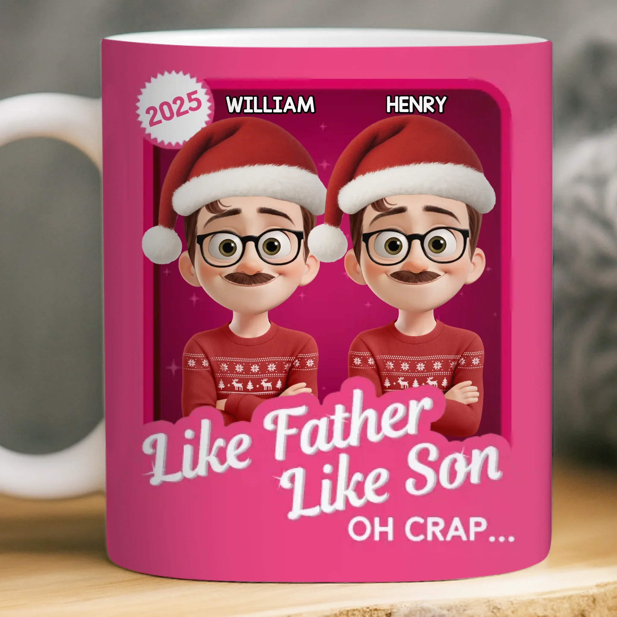 Custom Mug - Personalized Christmas Birthday Gifts For Mom, Dad, Brother, Sister, Kids - Together Wherever Life Leads - Robaser