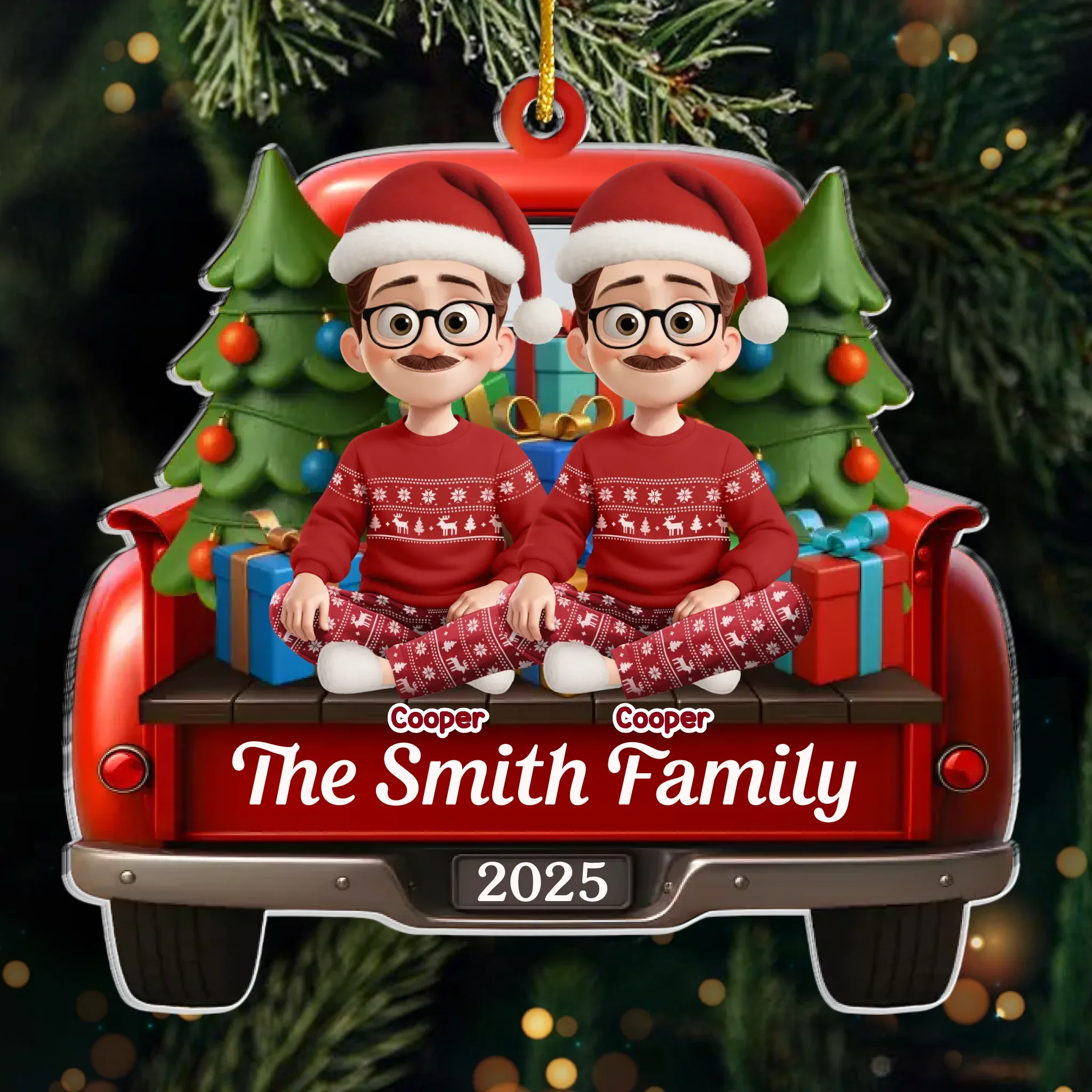 Custom Acrylic Ornament - Personalized Christmas Birthday Gifts For Family, Dog Cat Lovers - All Roads Lead To Family - Robaser