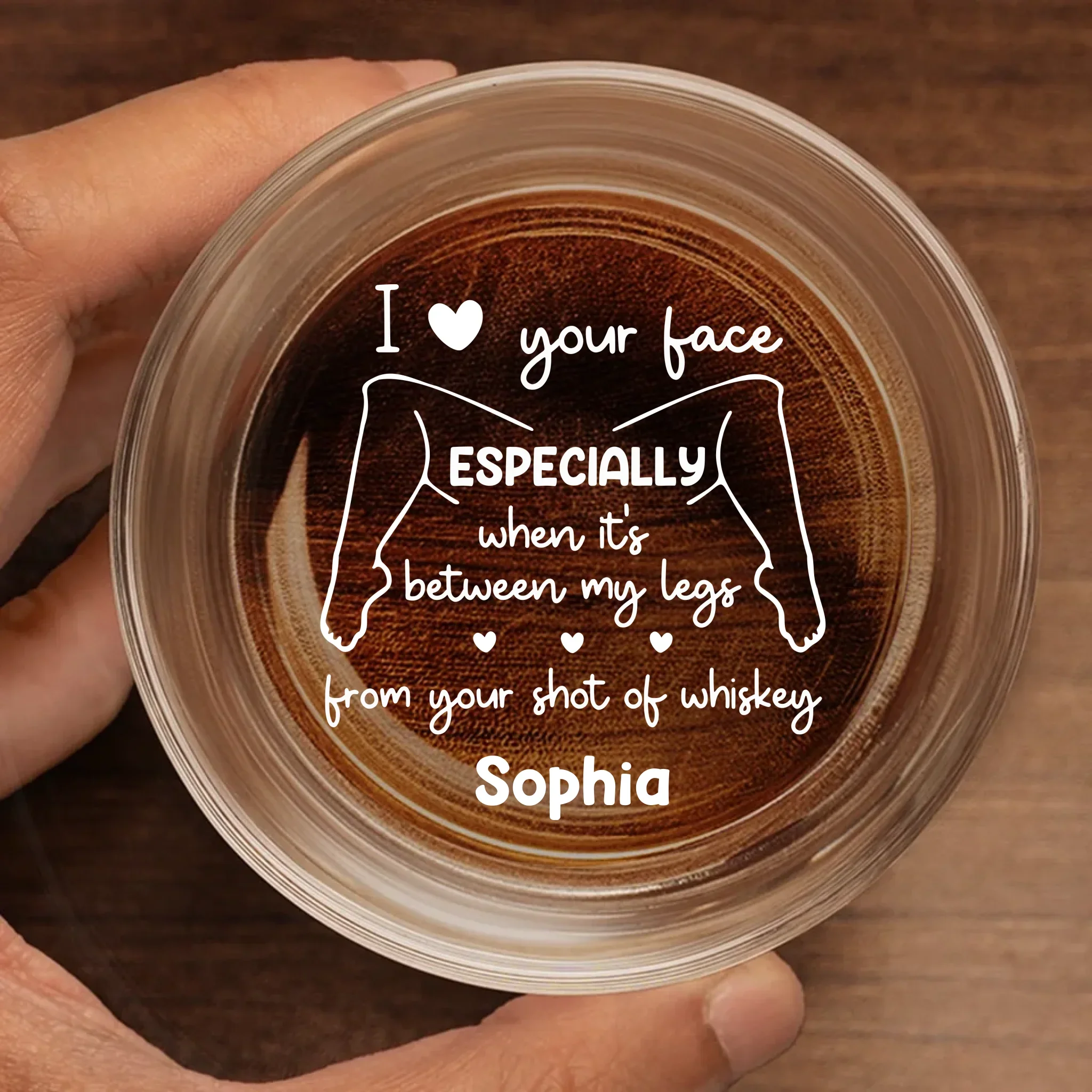 Custom Whiskey Glass - Personalized Anniversary Wedding Gifts For Husband And Wife, Him And Her, Wine, Bourbon, Whiskey Lovers - Straight Up, You  re Mine - Robaser