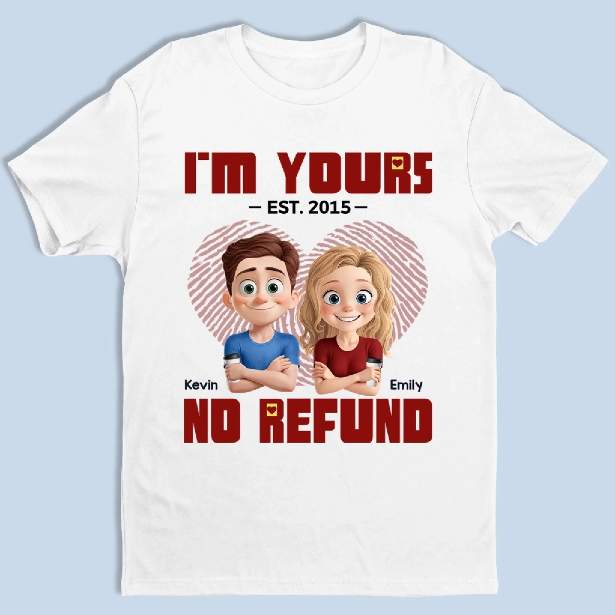 Love Me Or Deal With Me - Couple Personalized Custom Unisex T-shirt, Premium T-shirt, Hoodie - Gift For Husband Wife, Anniversary - Robaser