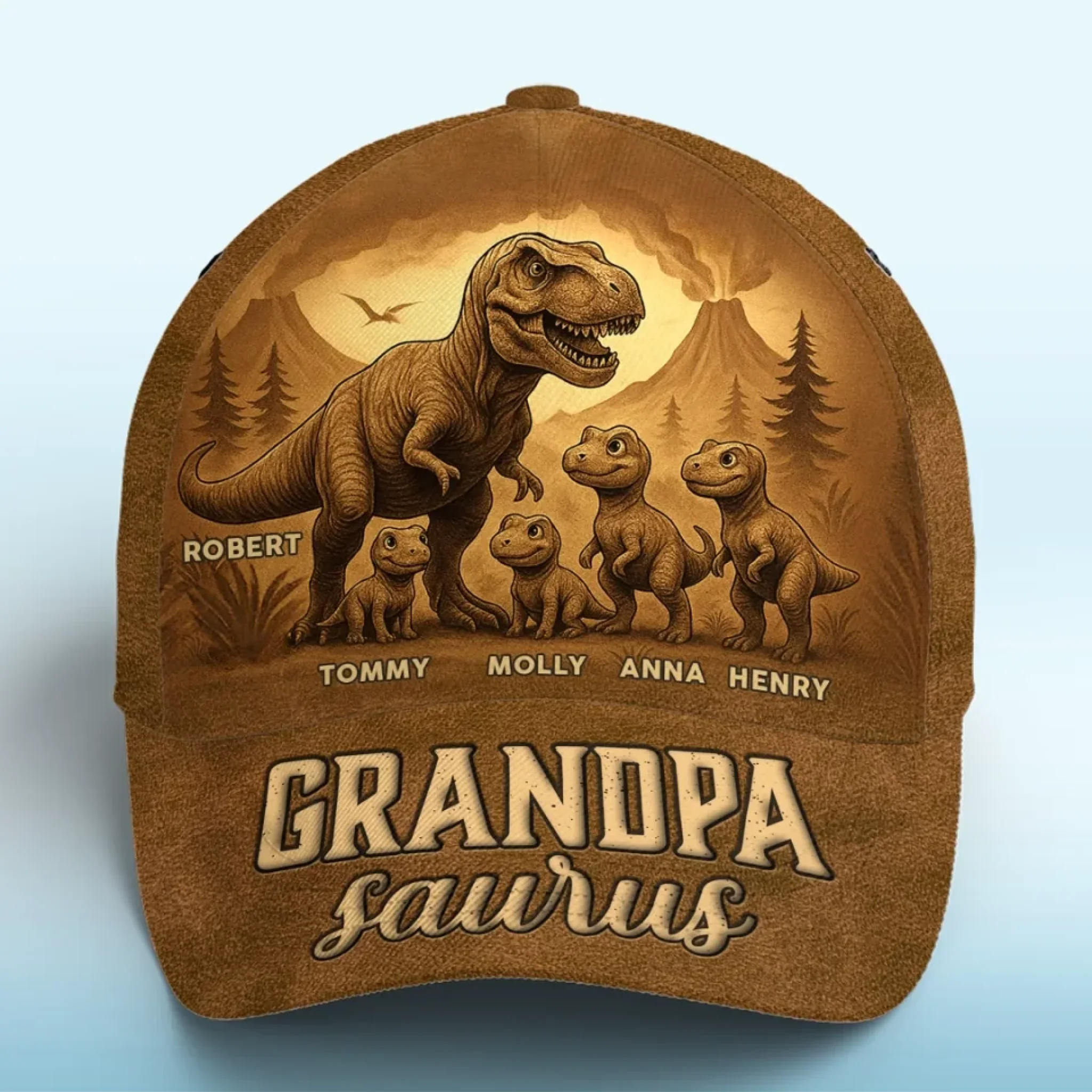 Stomping Through Generations - Family Personalized Custom Hat, All Over Print Classic Cap - Father's Day, Gift For Dad, Grandpa - Robaser