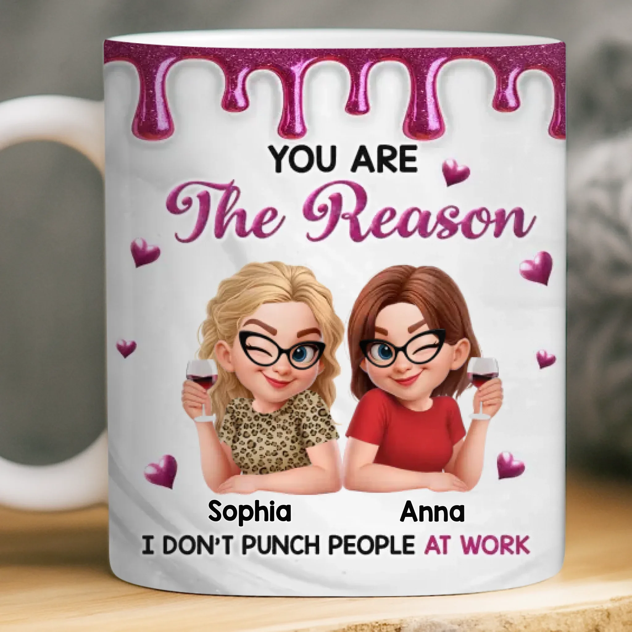 Custom Mug - Personalized Funny Gifts For Coworker, Work Bestie - Work Now Cry Later - Robaser