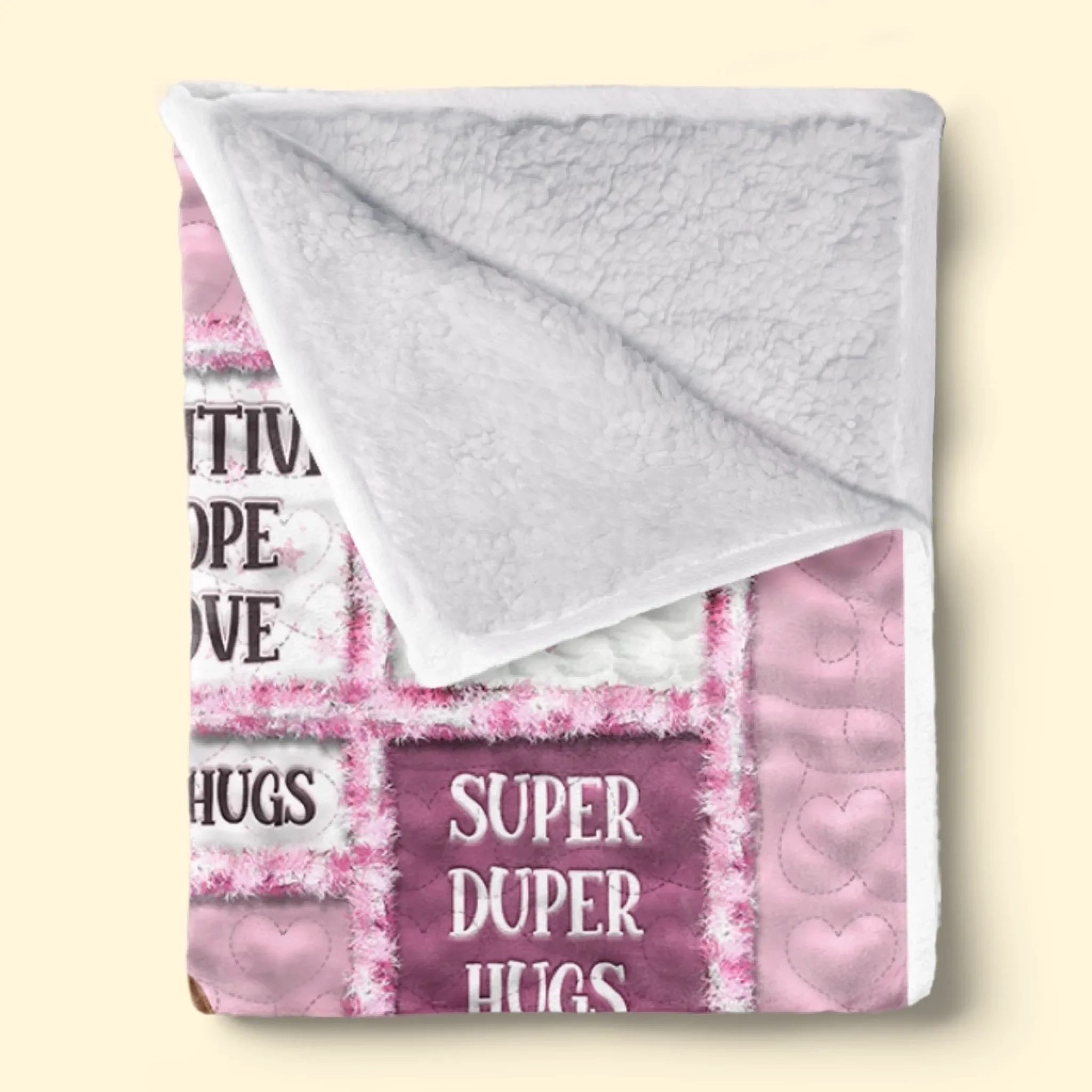 Custom Blanket - Personalized Best Friend Birthday Gifts For Women, Besties, Sisters, BFF - Heart to Heart Besties - Robaser