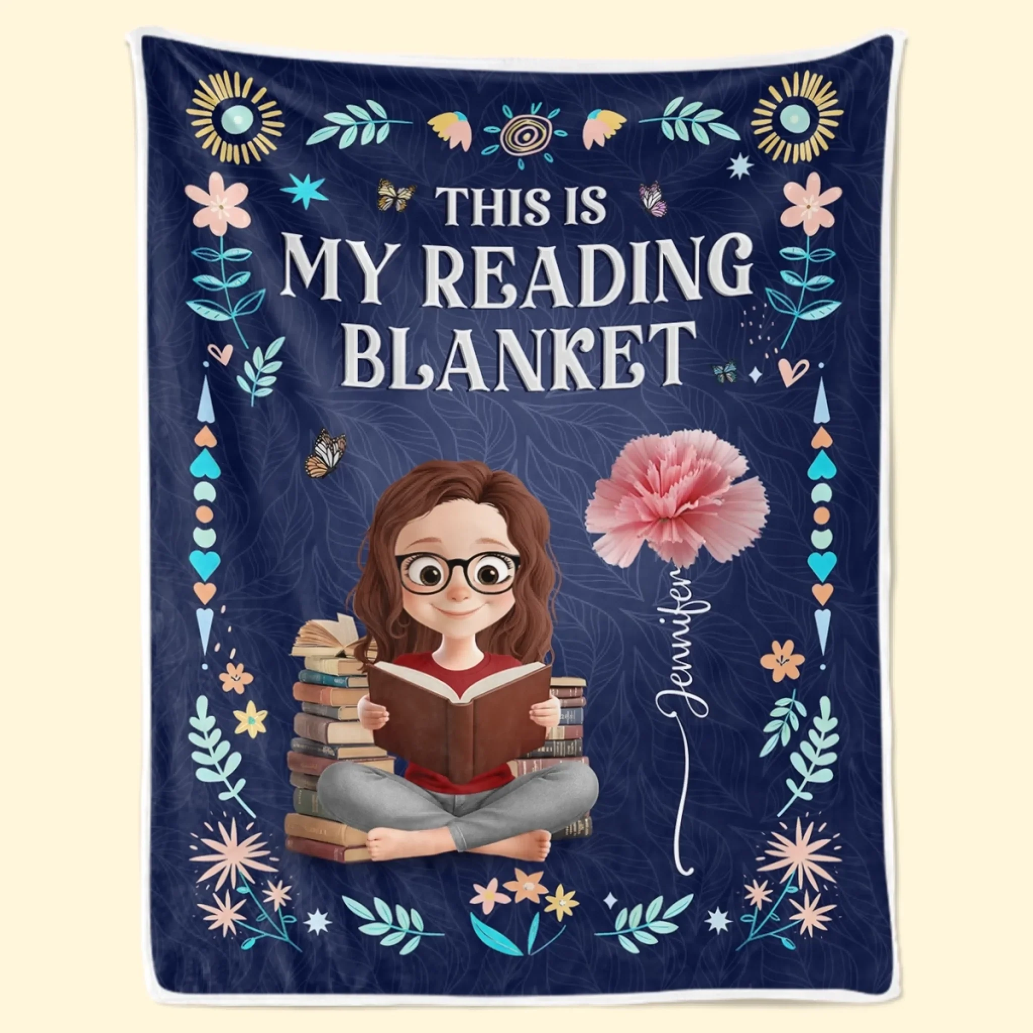 Custom Blanket - Personalized Christmas Bookish Gifts For Book Lovers, Bookworms, Readers - Life  s Better Under A Blanket Of Stories - Robaser