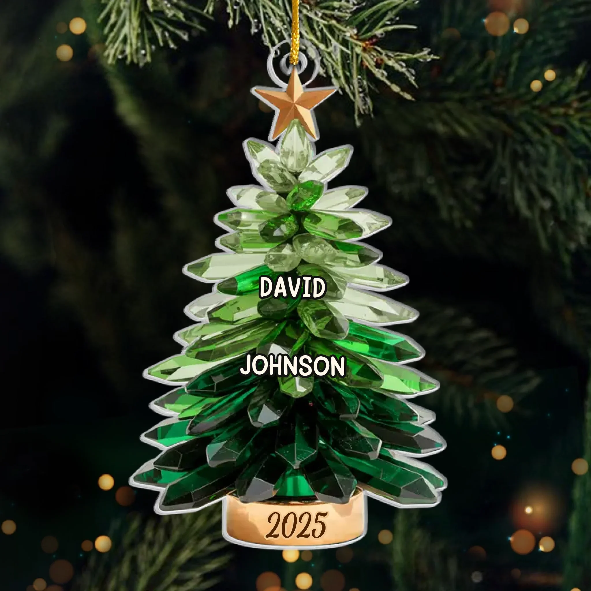 Custom Acrylic Ornament - Personalized Christmas Birthday Gifts For Mom, Dad, Brother, Sister, Kids - Home Filled With Holiday Cheer - Robaser