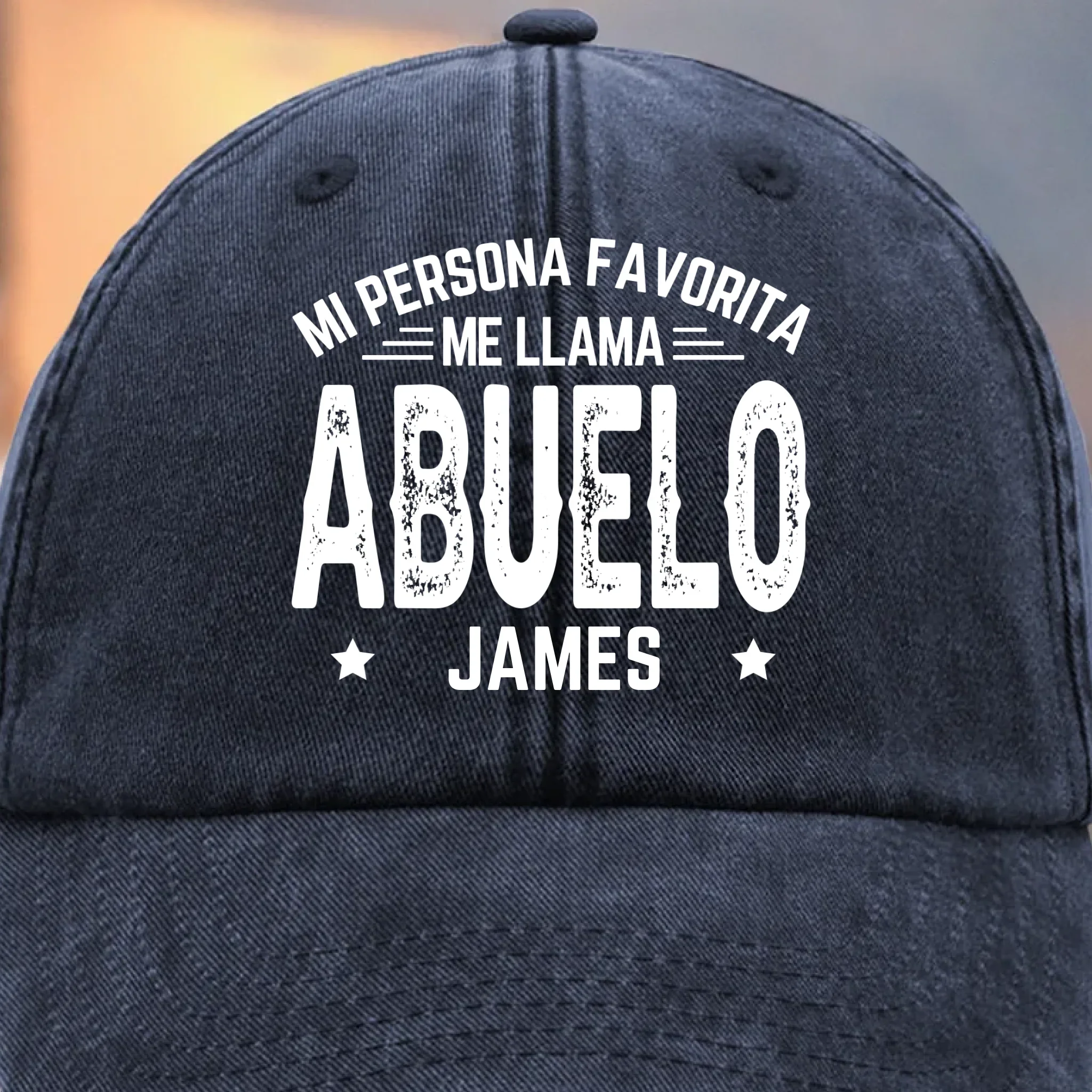 Gorra de B  isbol Personalizada de Mezclilla Vintage Lavada  C Regalos de Cumplea?os Personalizados para Pap  , Abuelo  C La Paternidad Me Queda Bien - Robaser