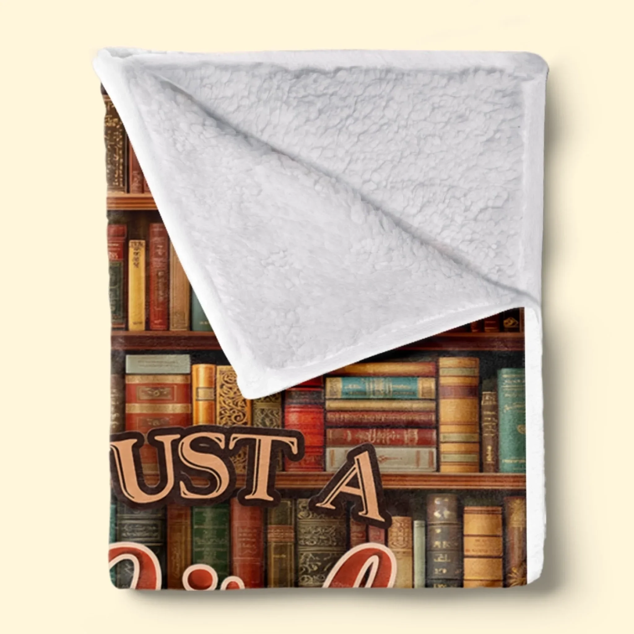 Custom Blanket - Personalized Bookish Gifts For Book Lovers, Bookworms, Readers - Book Blanket Bliss - Robaser