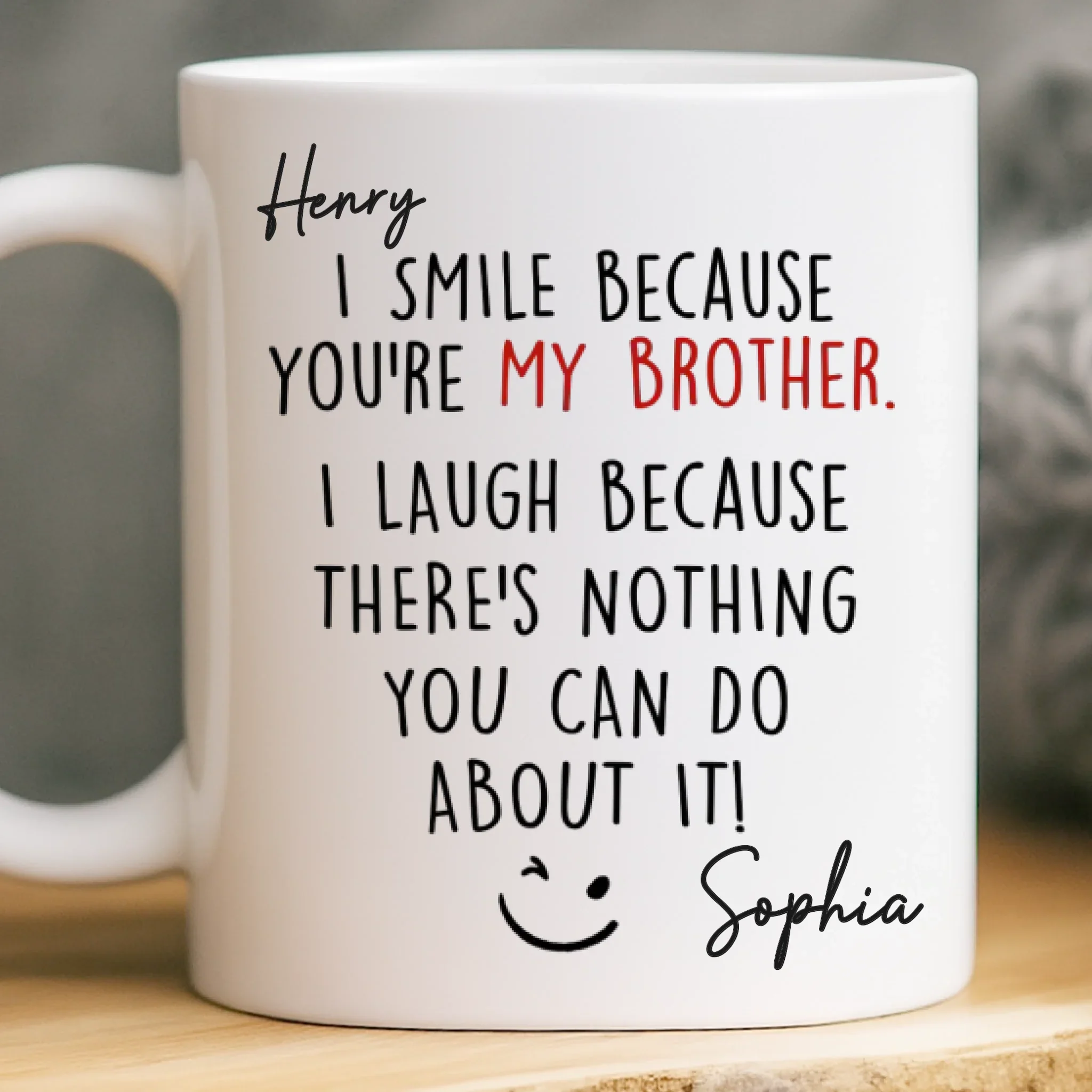 Custom Mug - Personalized Birthday Gifts For Brother, Sister - Together We Are Unstoppable - Robaser