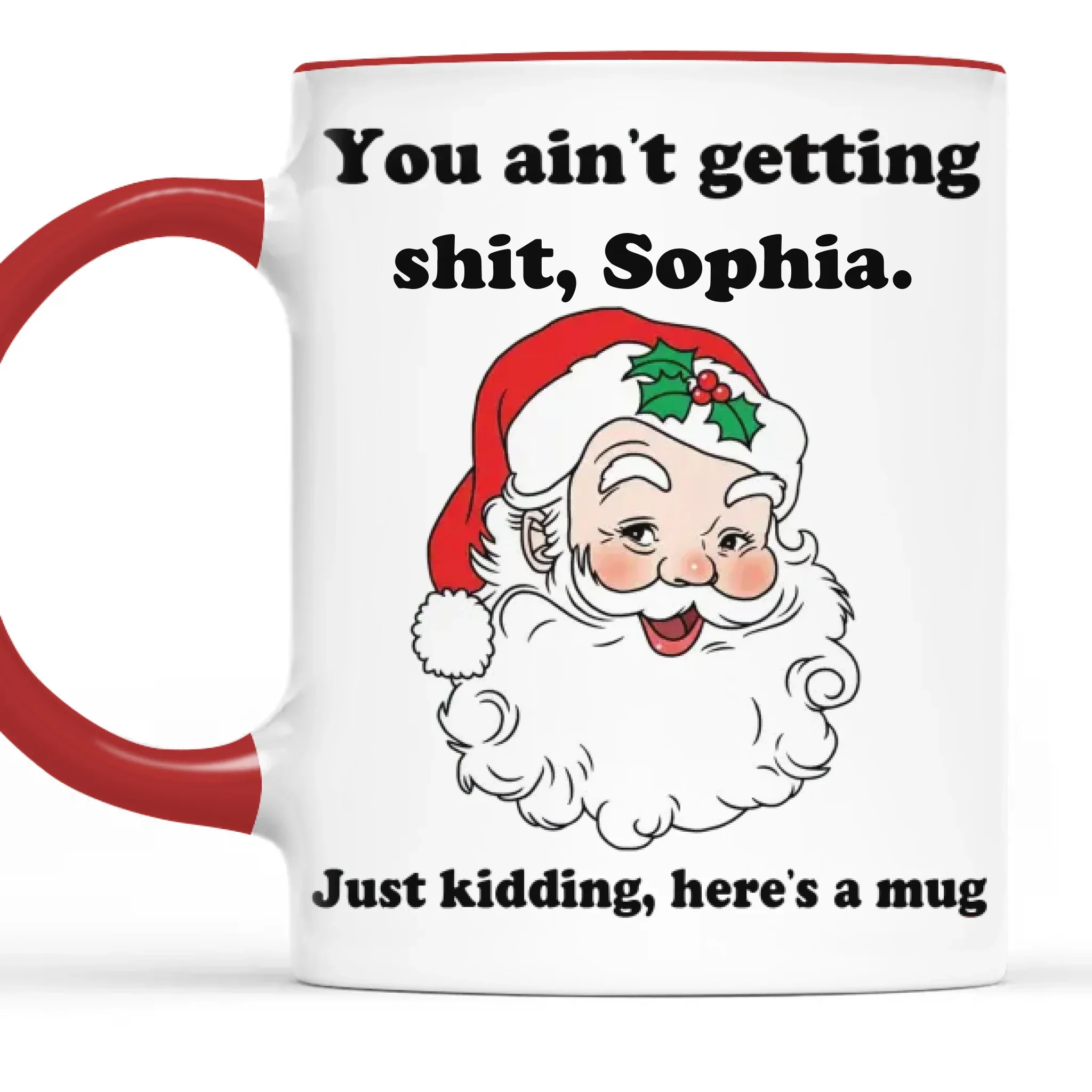 Custom Accent Mug - Personalized Christmas Funny Gifts For Best Friends, Family, Coworker, Work Bestie - Too Cute To Function - Robaser