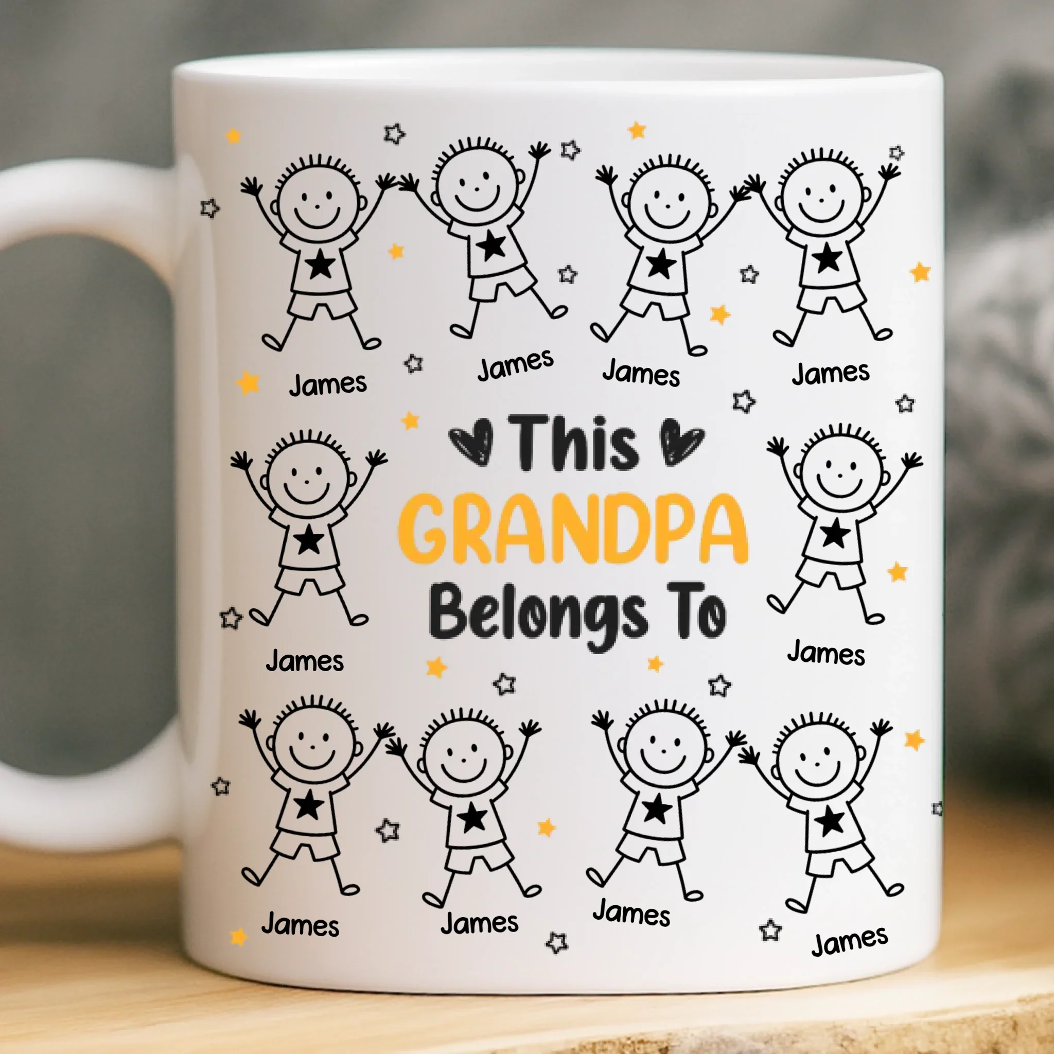 Custom Mug - Personalized Birthday Gifts For Mom, Grandma - Growing Love In Our Little World - Robaser
