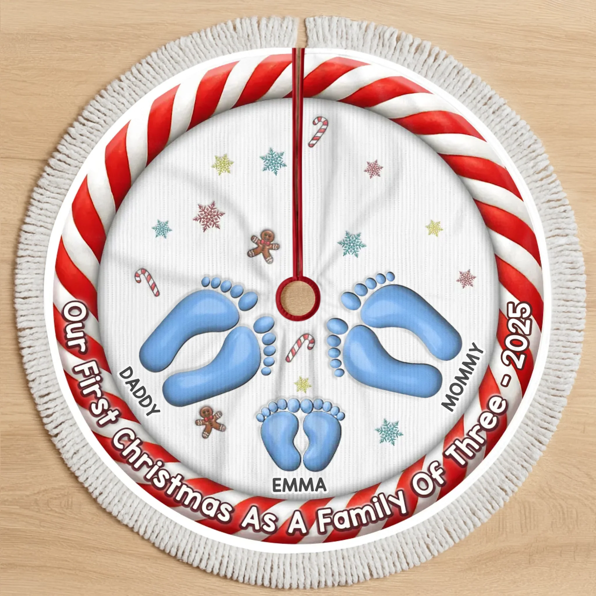 Custom Tree Skirt - Personalized Christmas Birthday Gifts For Mom, Dad, Brother, Sister, Kids - Love Fills Our Cozy Home - Robaser