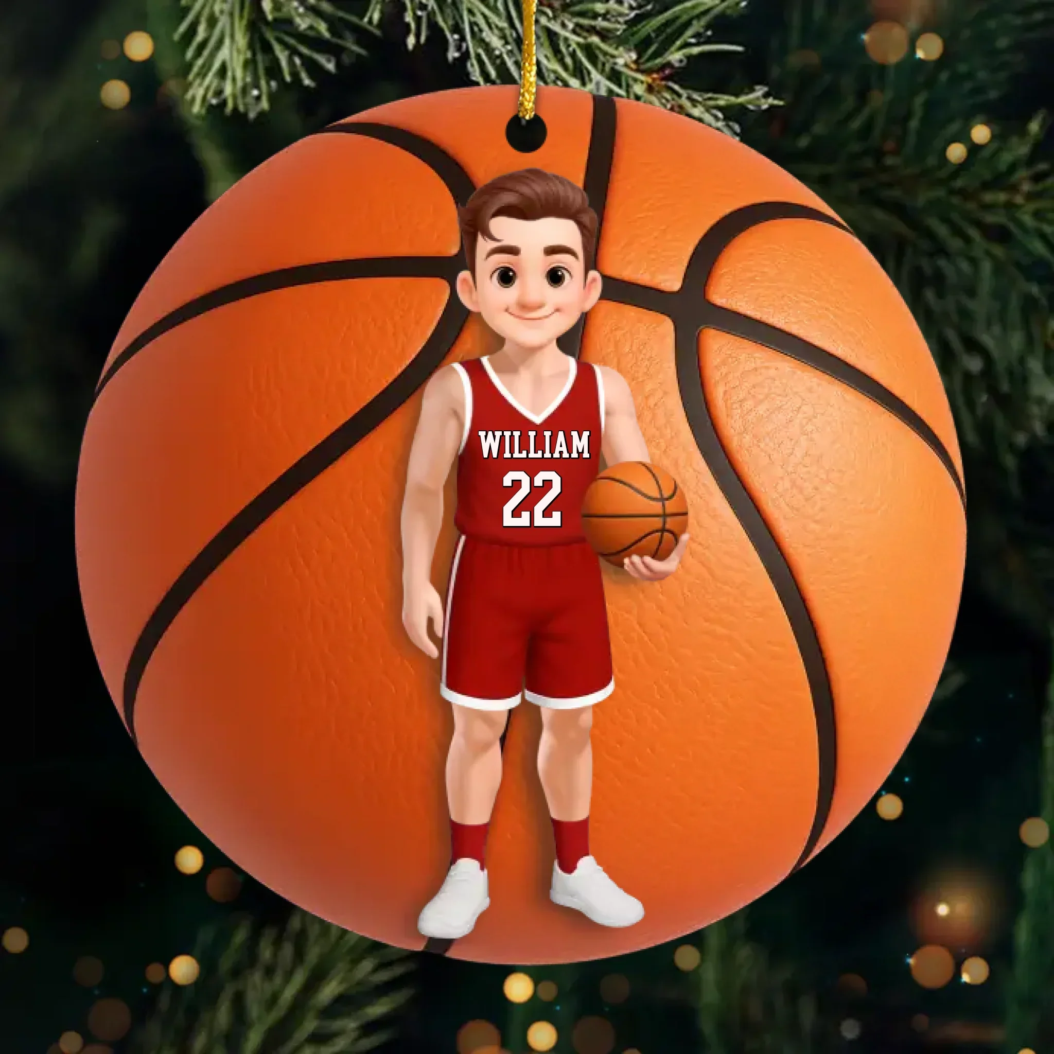 Custom Acrylic Ornament - Personalized Christmas Birthday Gifts For Football, Baseball, Basketball, Soccer Lovers, Sports Fans, Sports Lovers - No Limits Just Goals - Robaser