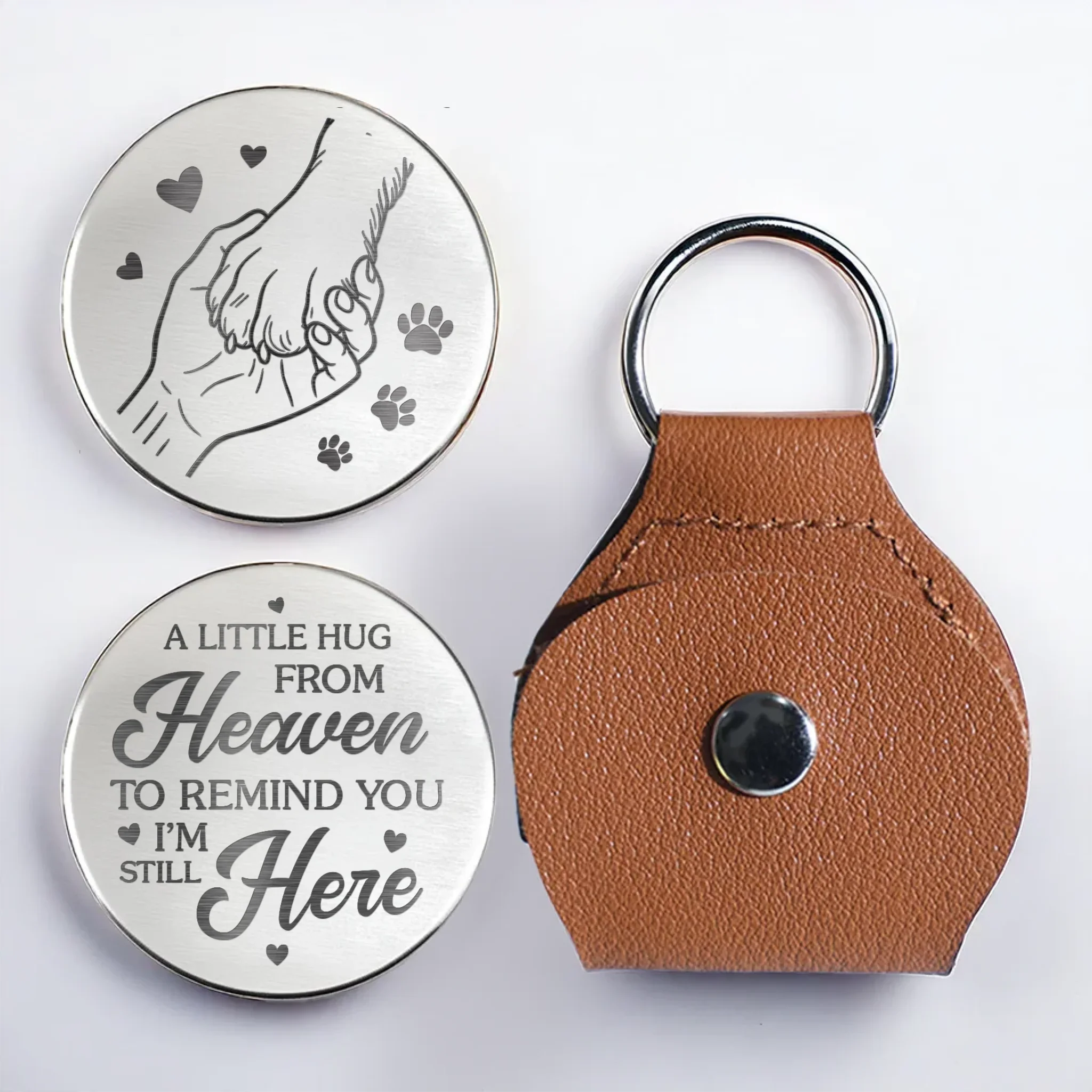 I'm With You, Always - Memorial Pocket Hug - Sympathy Gift For Pet Owners, Pet Lovers - Robaser