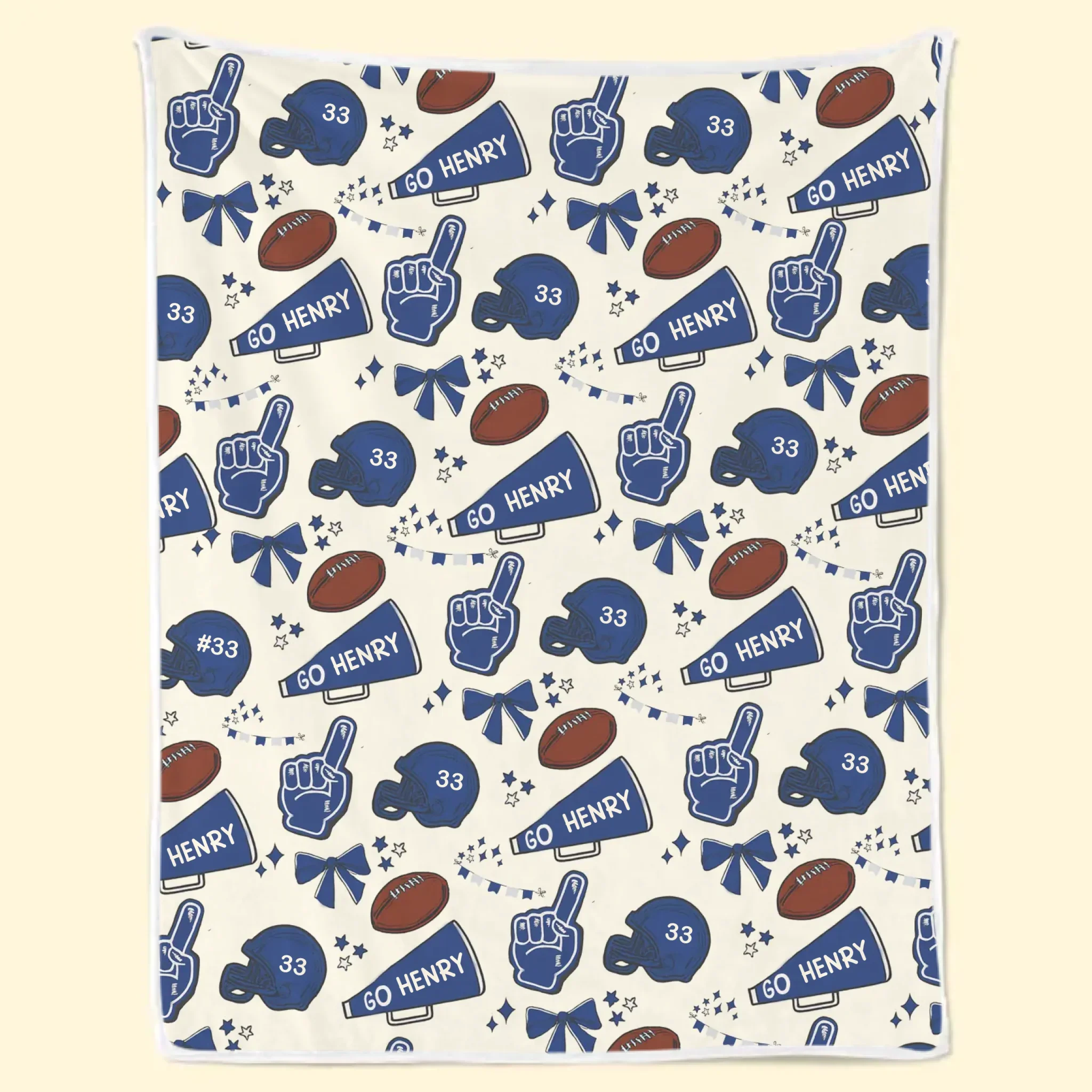 Custom Football Blanket - Personalized Gift For Birthday, Football Football Lovers, NFL Fans, Sport Lovers, Senior Graduation Gift - Proud Football Family - Robaser