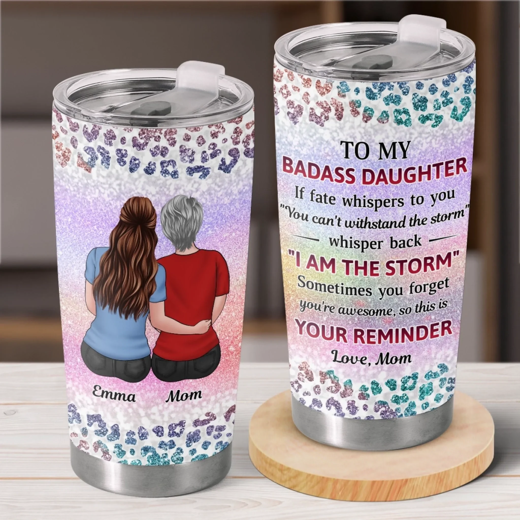 Custom Tumbler - Personalized Birthday Gifts For Mom, Grandma, Daughter, Granddaughter - Unstoppable Like You Are - Robaser