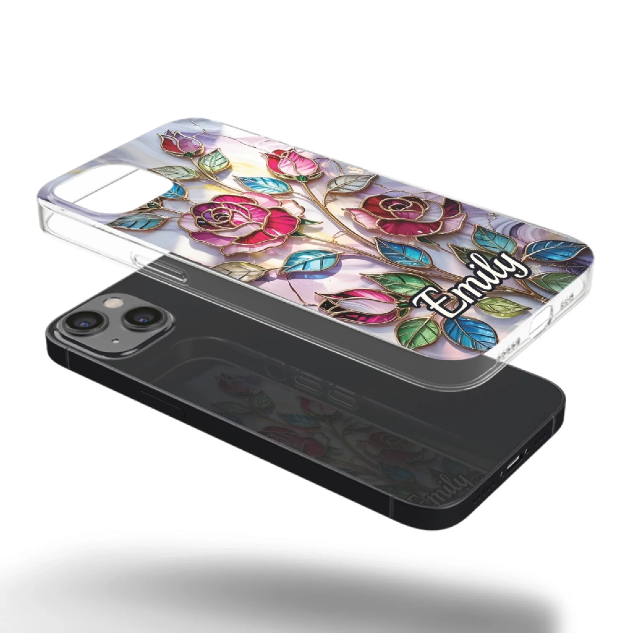 Custom Clear Phone Case - Personalized Best Friend Birthday Gifts For Best Friends, BFF, Sisters, Family, Yourself - Beauty In Every Petal - Robaser