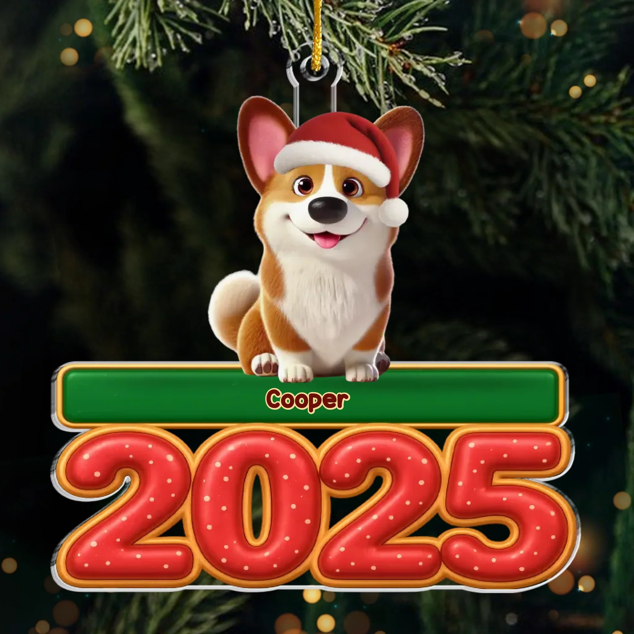 Custom Acrylic Ornament - Personalized Christmas Birthday Gifts For Dog Cat Lovers, Dog Dad And Mom, Cat Owners - Fur Baby Full Heart - Robaser