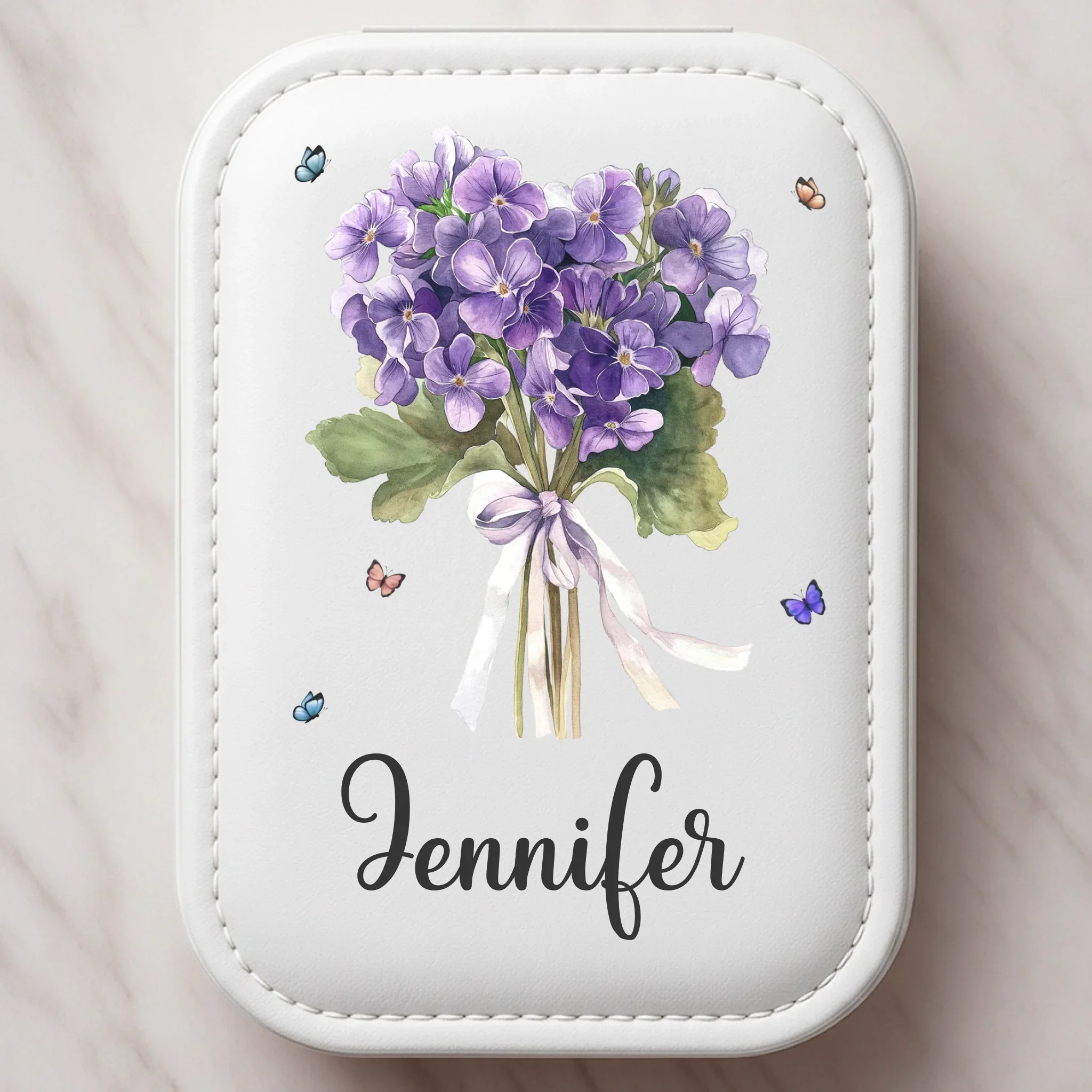 Custom Jewelry Box LED Makeup - Personalized Birthday Gifts For Besties, Sisters, BFF, Family, Yourself - Be Kind To Your Own Heart - Robaser