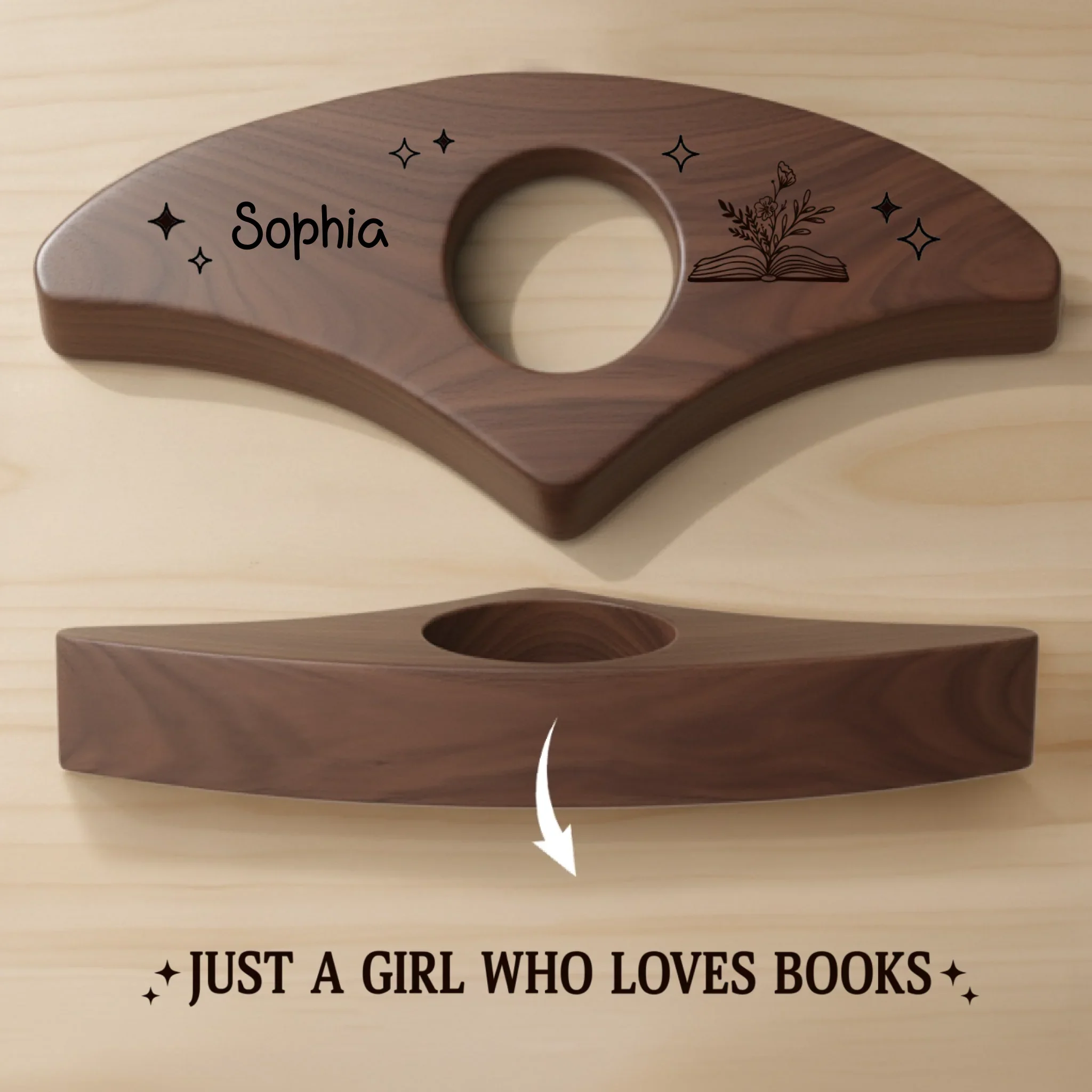 Custom Book Page Holder - Personalized Christmas Bookish Gifts For Book Lovers, Bookworms, Readers - Collecting Stories, Not Things - Robaser