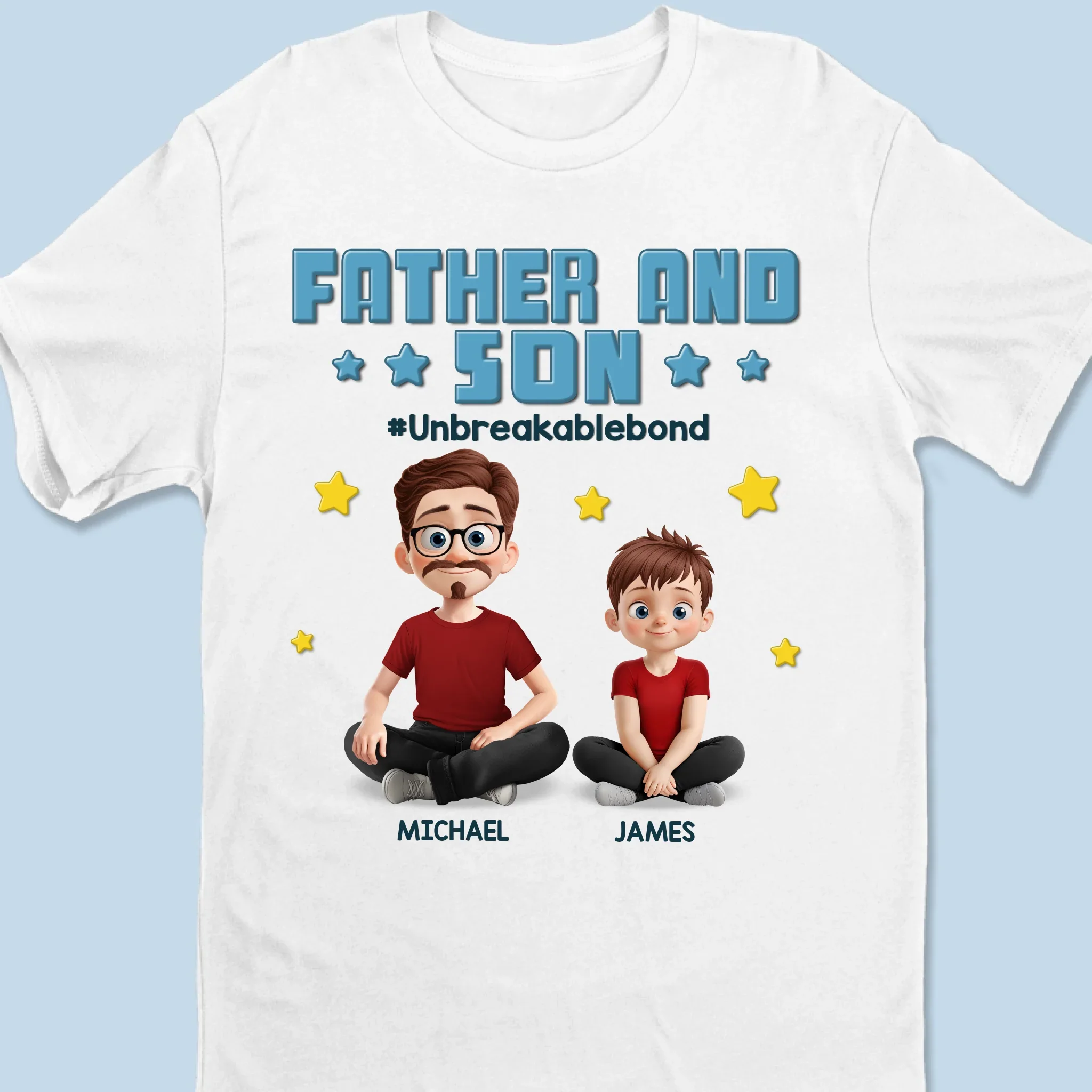 Strongest Bond Ever Made - Family Personalized Custom Unisex T-shirt, Premium T-shirt, Hoodie - Father's Day, Gift For Dad, Daughter, Son - Robaser