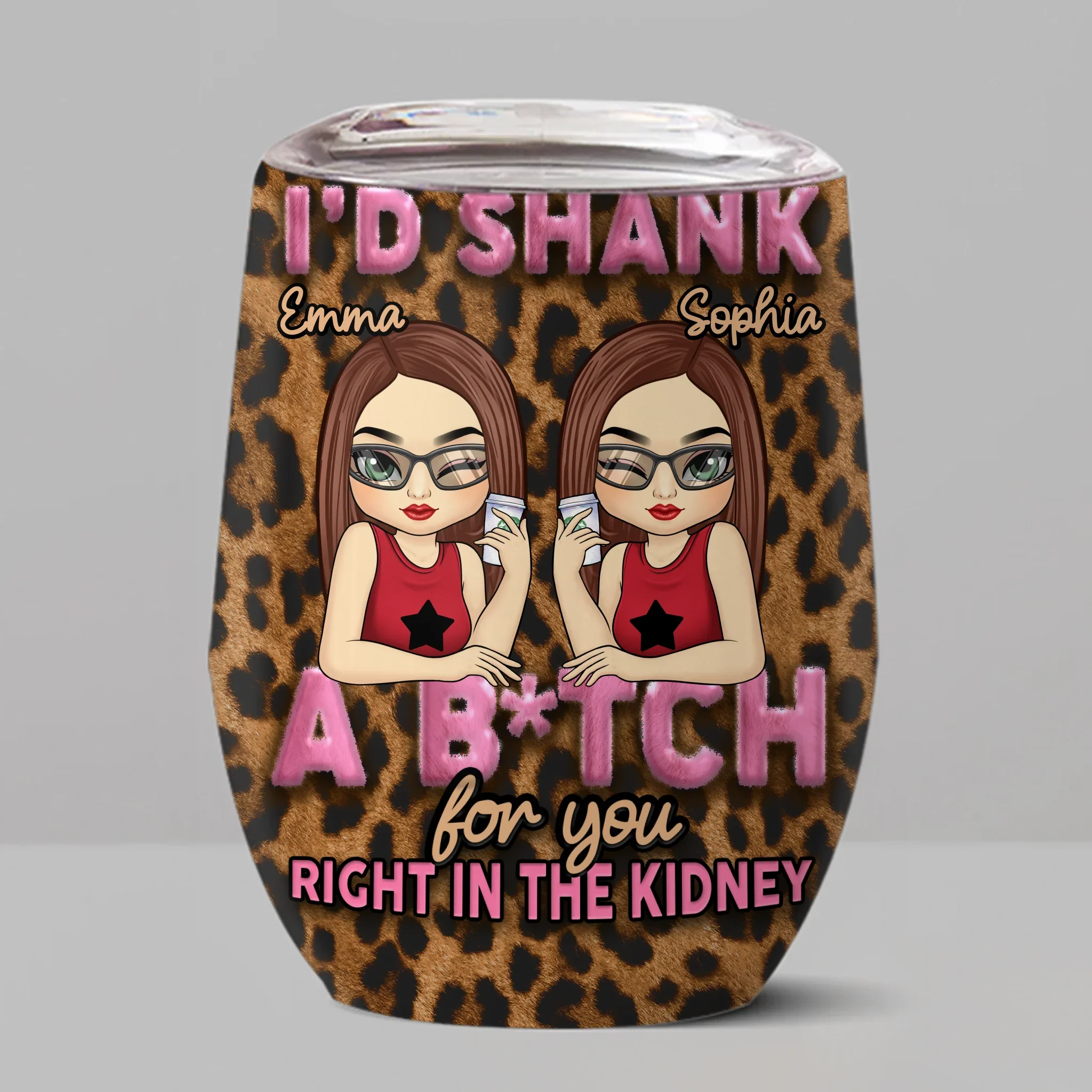 Custom Wine Tumbler - Personalized Gifts For Women - Besties For Every Adventure - Robaser