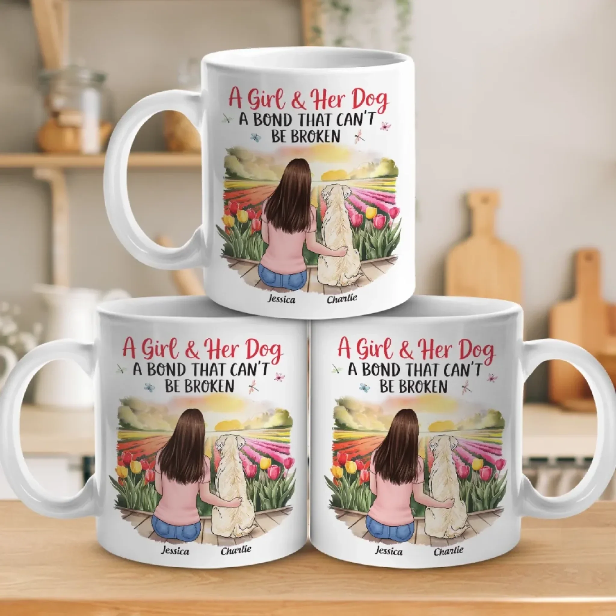 Where She Goes, I Go - Dog Personalized Custom Mug - Mother's Day, Gift For Pet Owners, Pet Lovers - Robaser