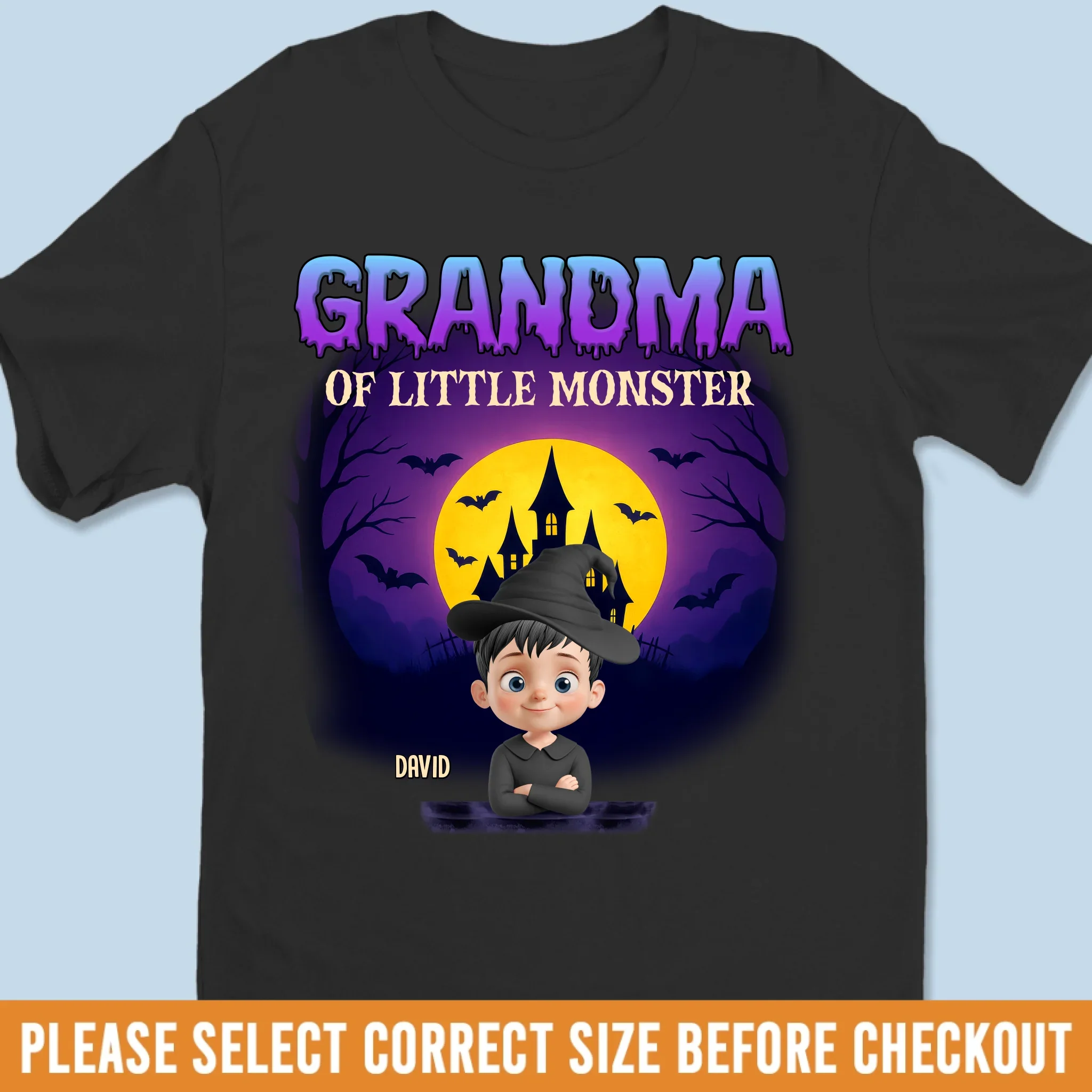 Custom Unisex T-shirt, Premium T-shirt, Hoodie - Personalized Halloween Birthday Gifts For Mom, Grandma - Halloween Fun For Every Heart - Robaser