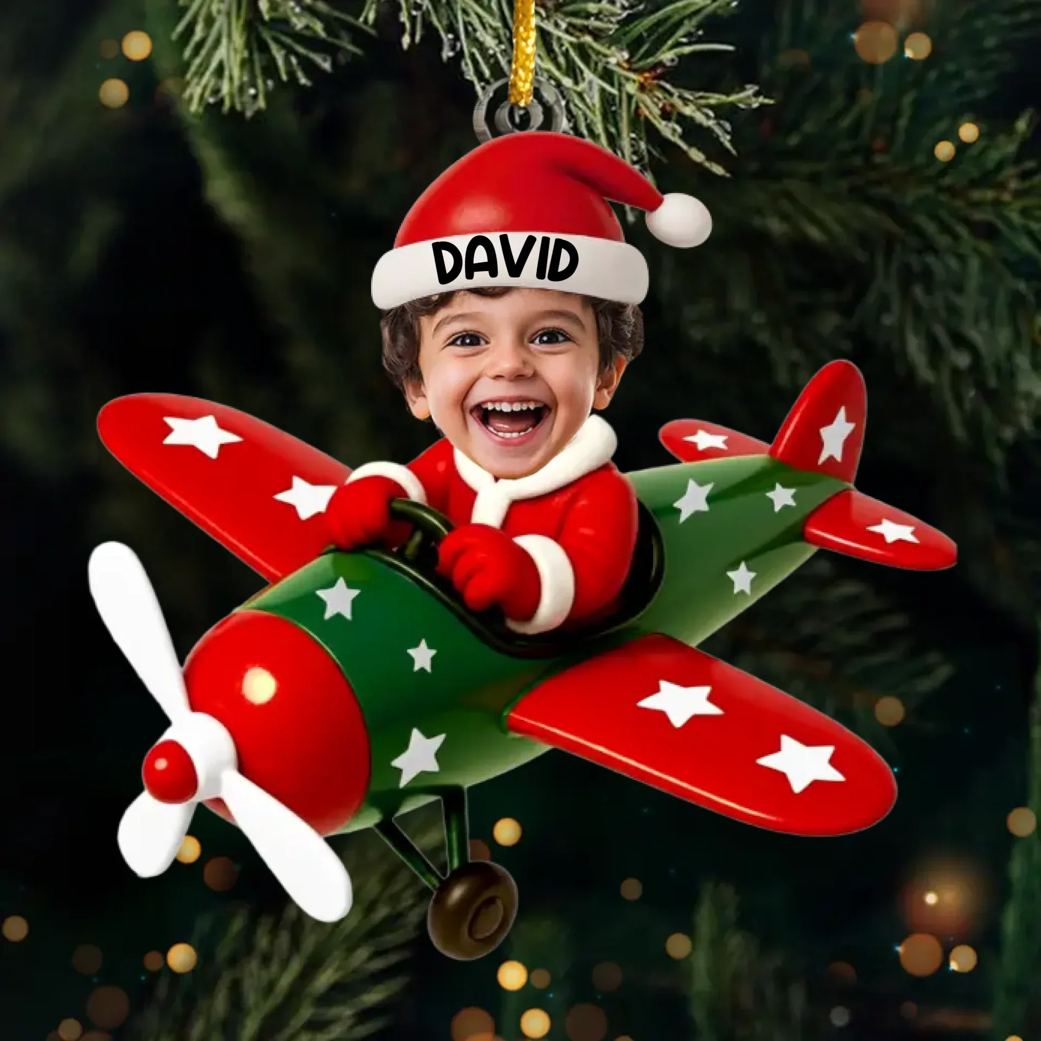 Custom Photo Acrylic Ornament - Personalized Christmas Birthday Gifts For Kids - Little Joy Big Love - Robaser