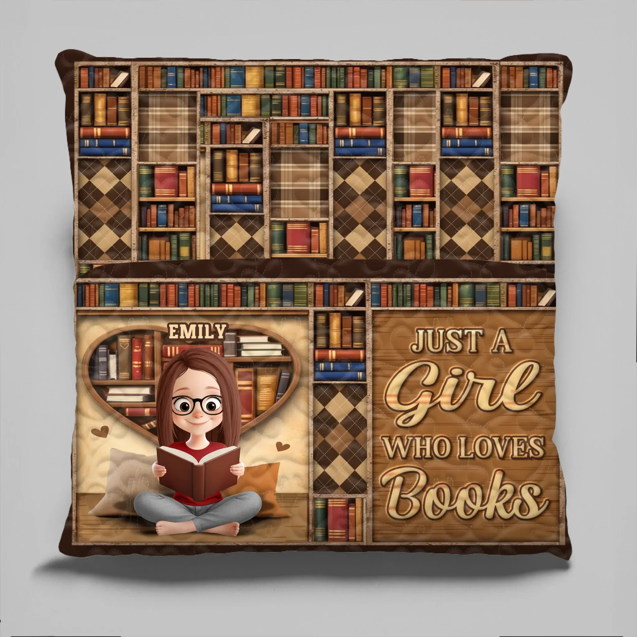 Custom Pocket Pillow - Personalized Bookish Gifts For Book Lovers, Bookworms, Readers - Warmth Lives In Stories - Robaser