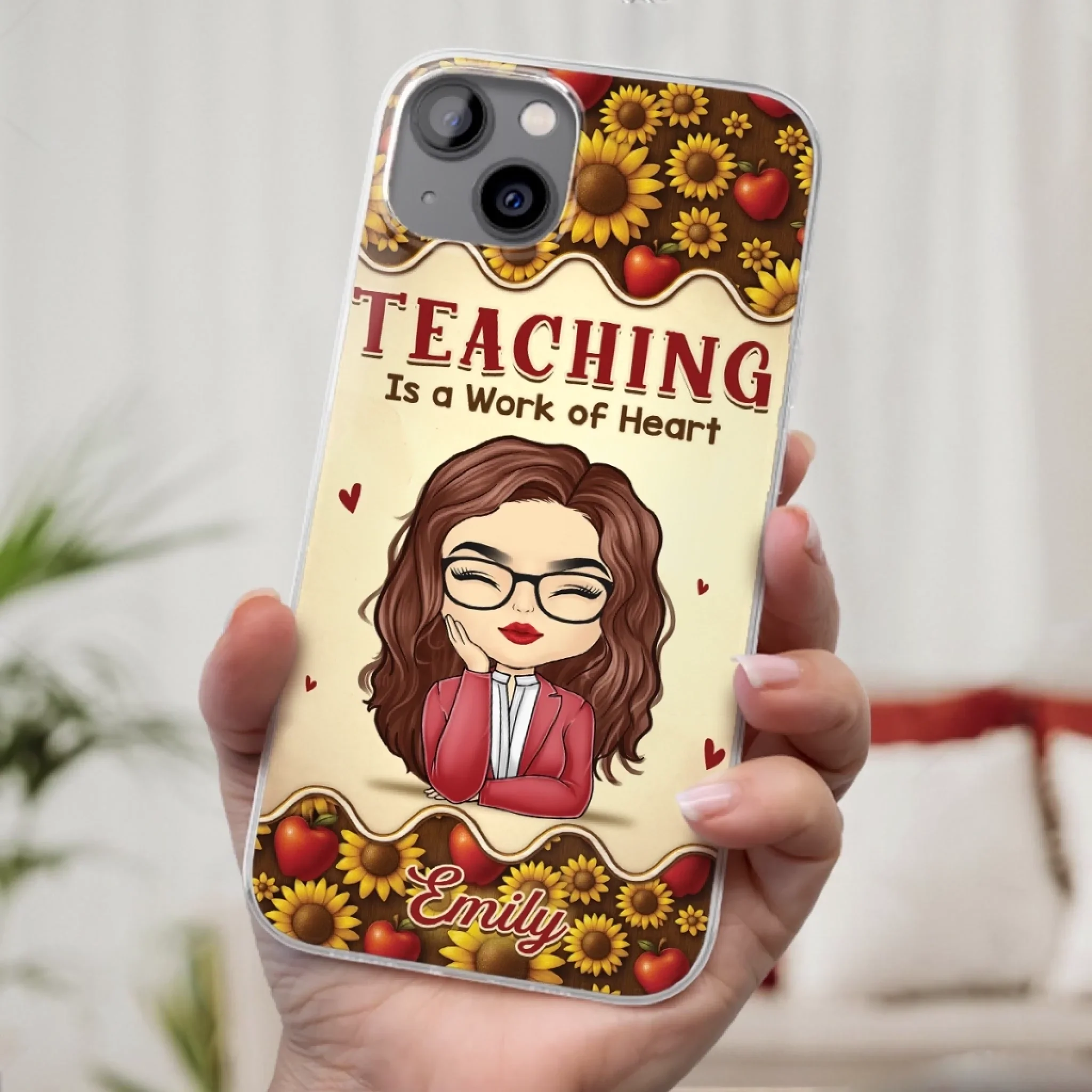 Custom Clear Phone Case - Personalized Birthday Gifts For Teachers - Teachers Make Magic Happen - Robaser